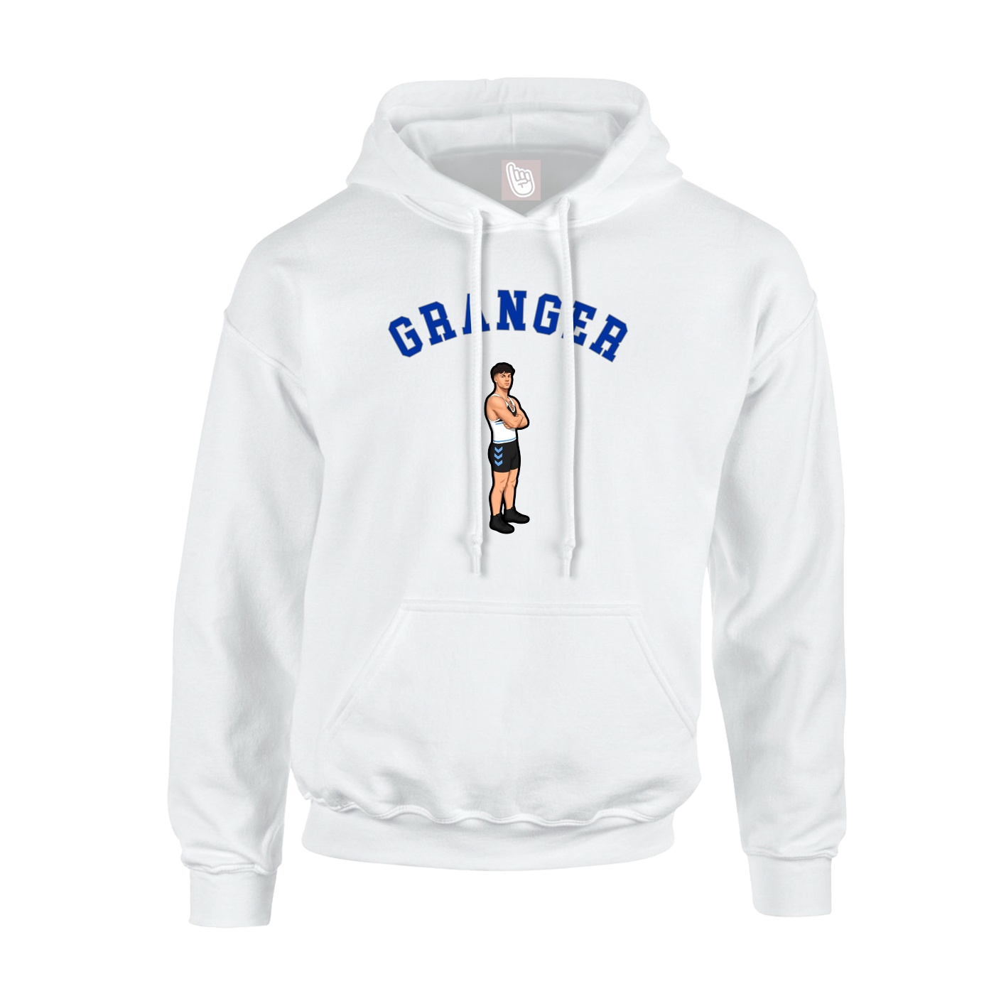 Youth Hoodie — Shirsey Arch in White