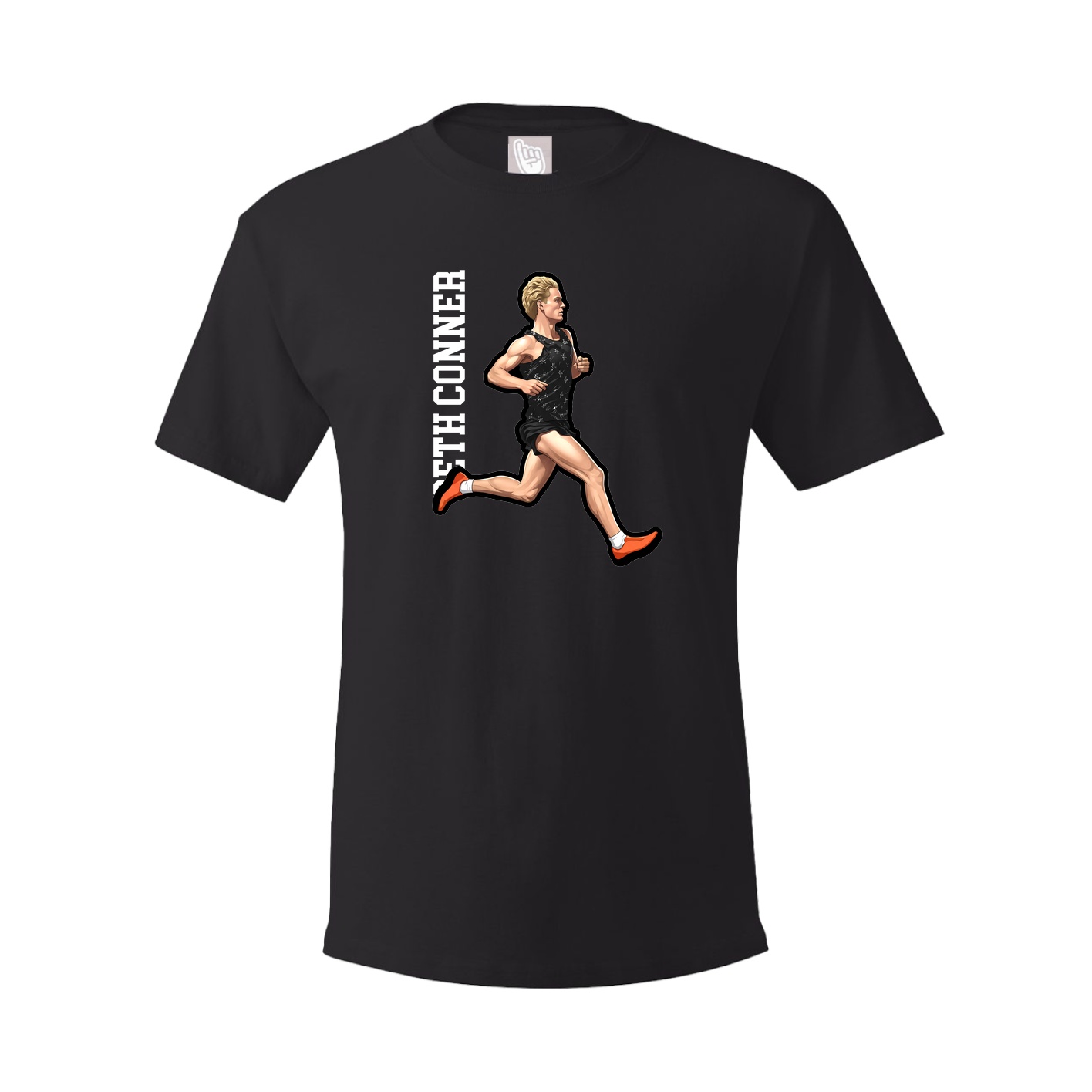 Tee — Name Vertical in Black