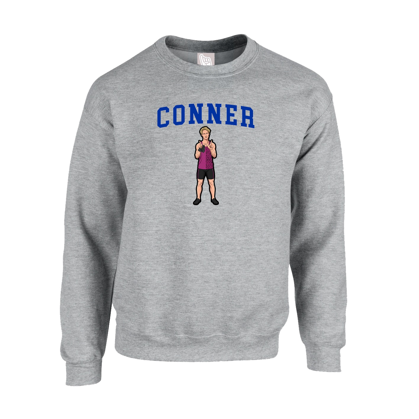 Fleece Crew — Shirsey in Grey