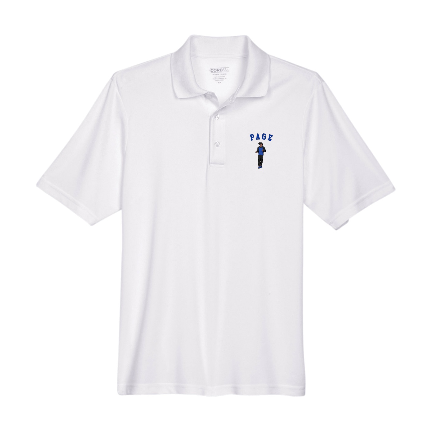 Performance Polo — Shirsey Arch in White