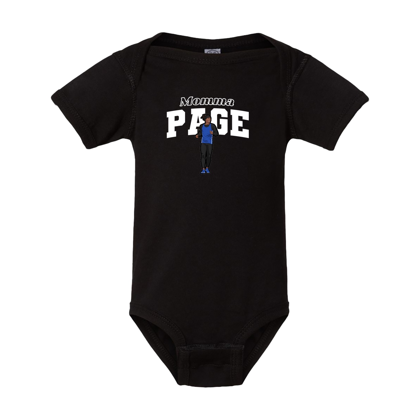 Baby Onesie — Mothers Day Block in Black
