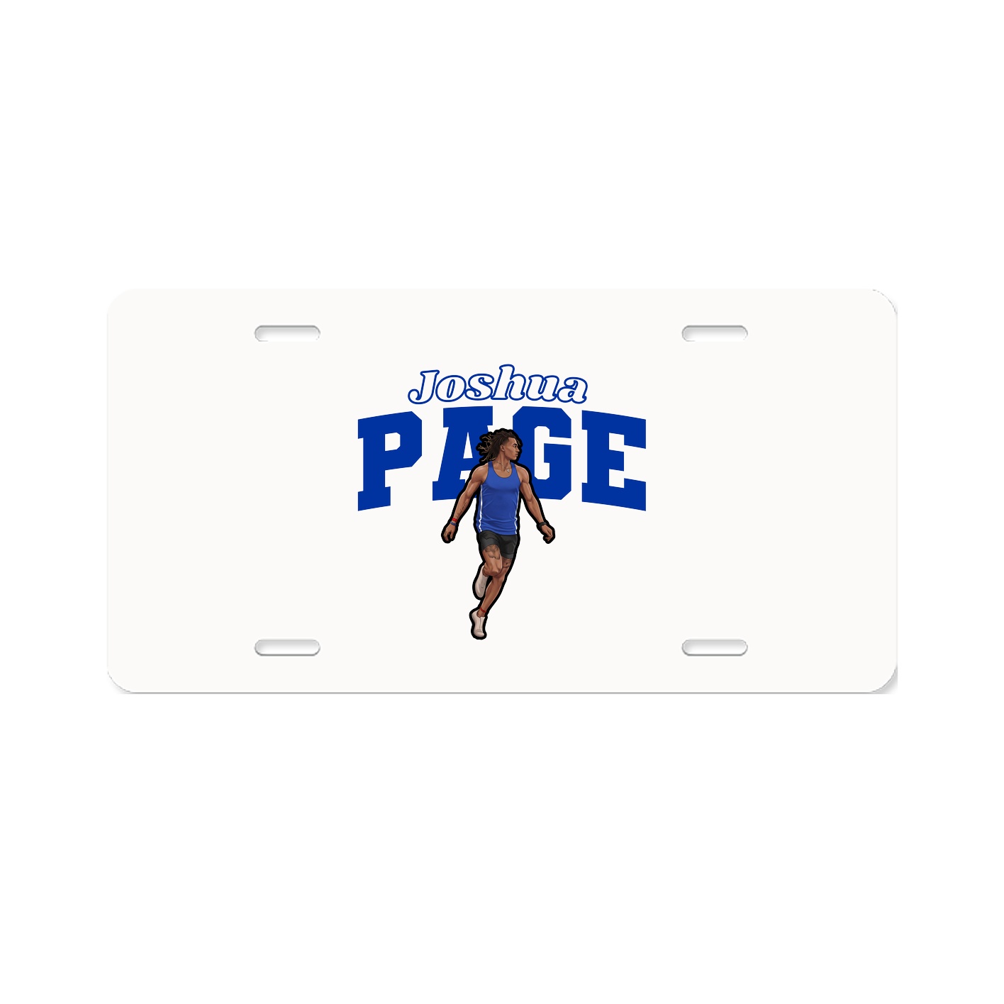 License Plate — Name Arch in Classic