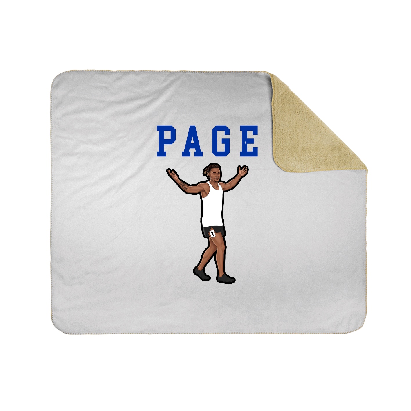 Throw Blanket — Shirsey in White