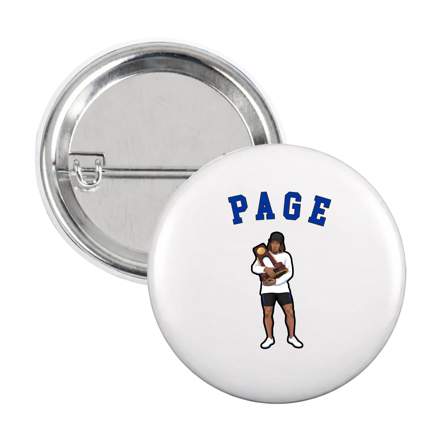 Game Day Button — Shirsey Arch in White