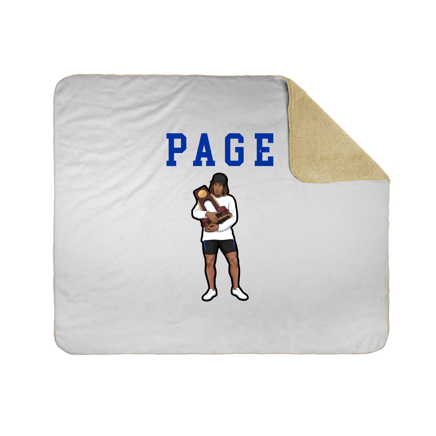 Throw Blanket — Shirsey in White