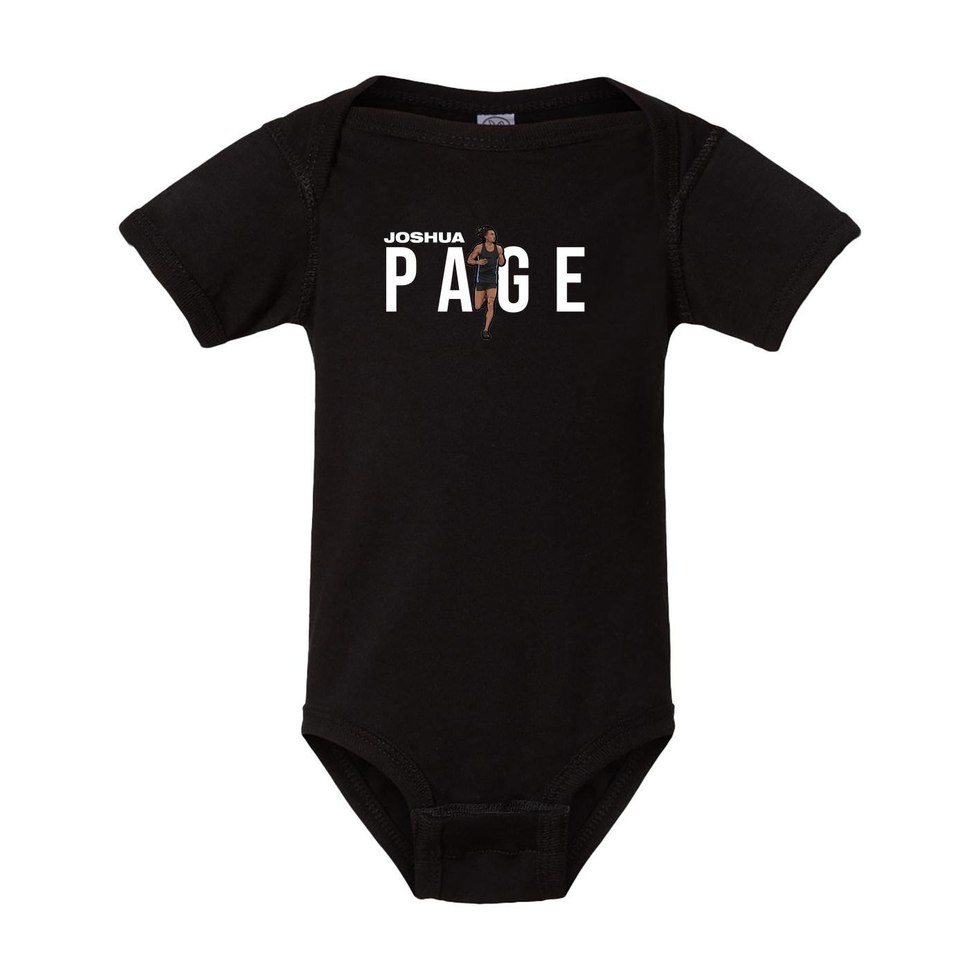 Baby Onesie — Player Name in Black
