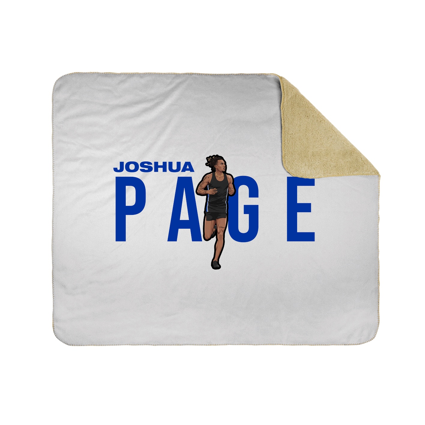 Throw Blanket — Player Name in White