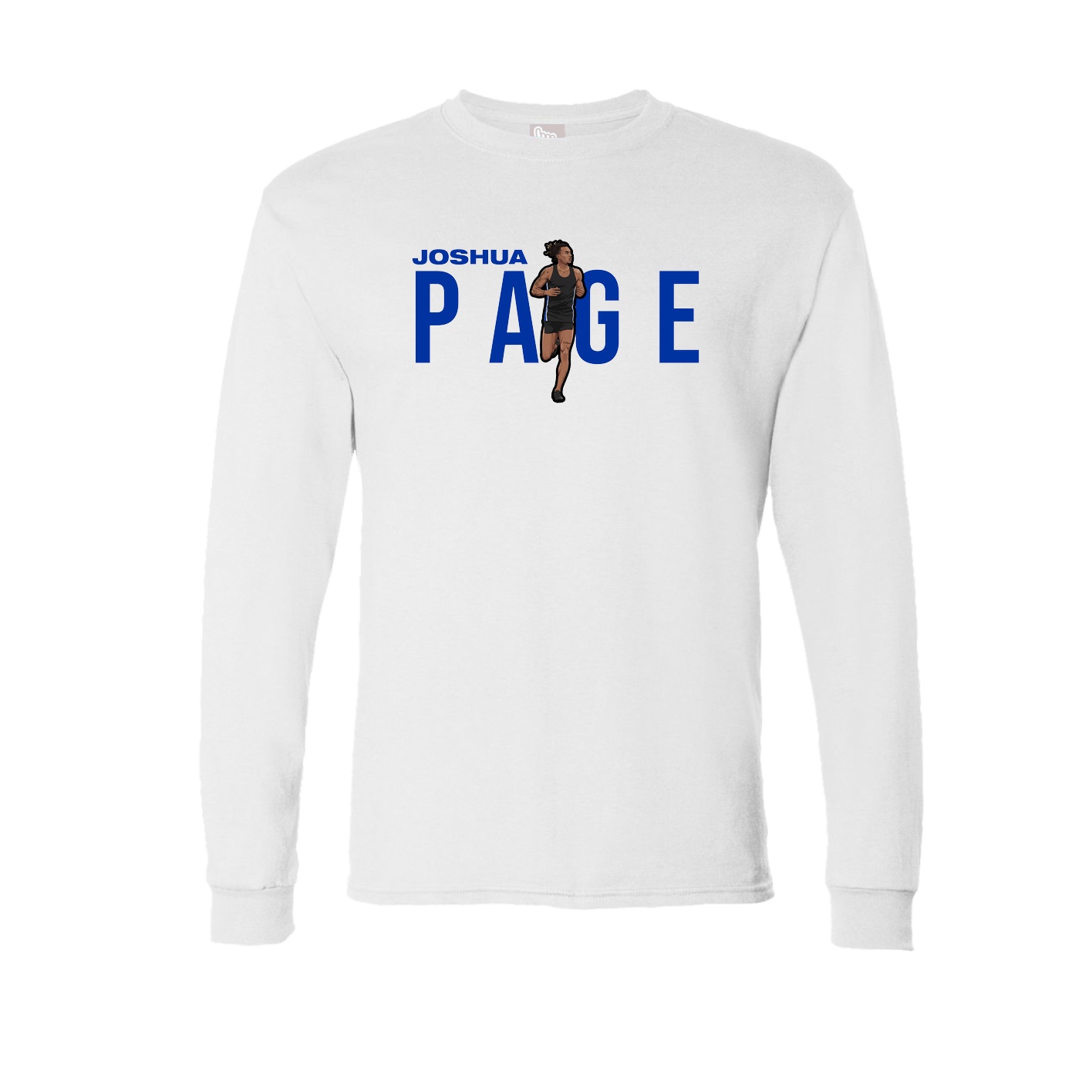 Long Sleeve Tee — Player Name in White