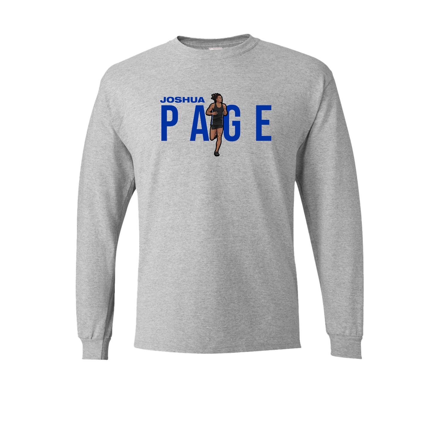 Long Sleeve Tee — Player Name in Grey