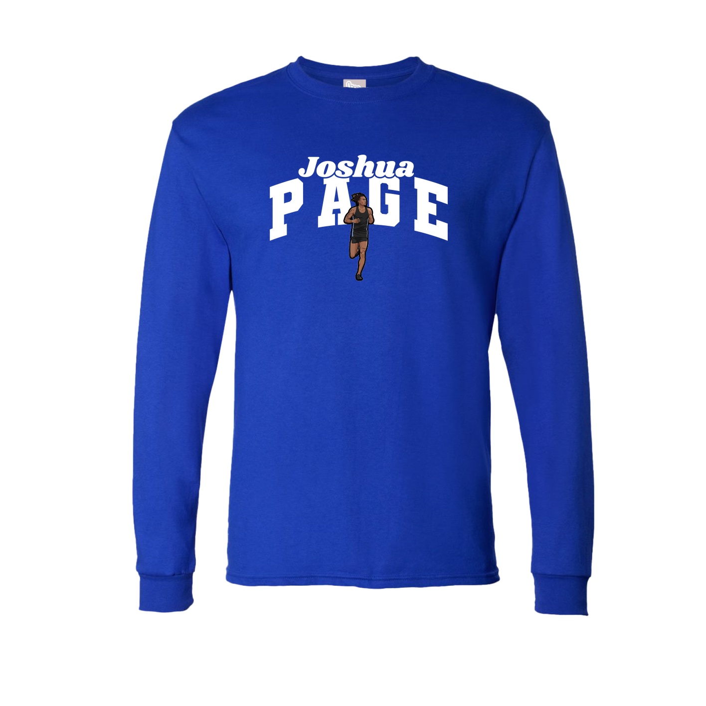 Long Sleeve Tee — Signature Arch in Royal