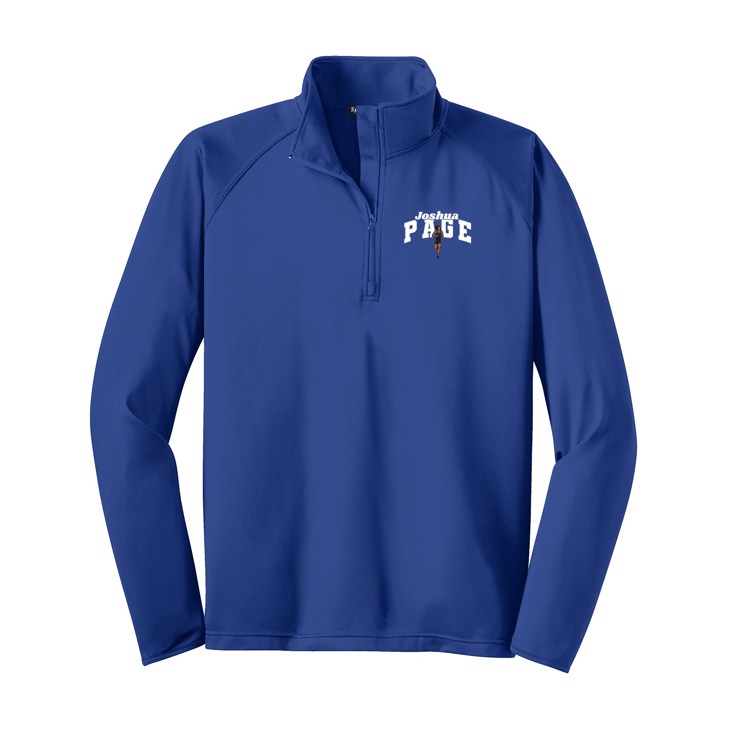 Q-Zip Pullover — Signature Arch in Royal