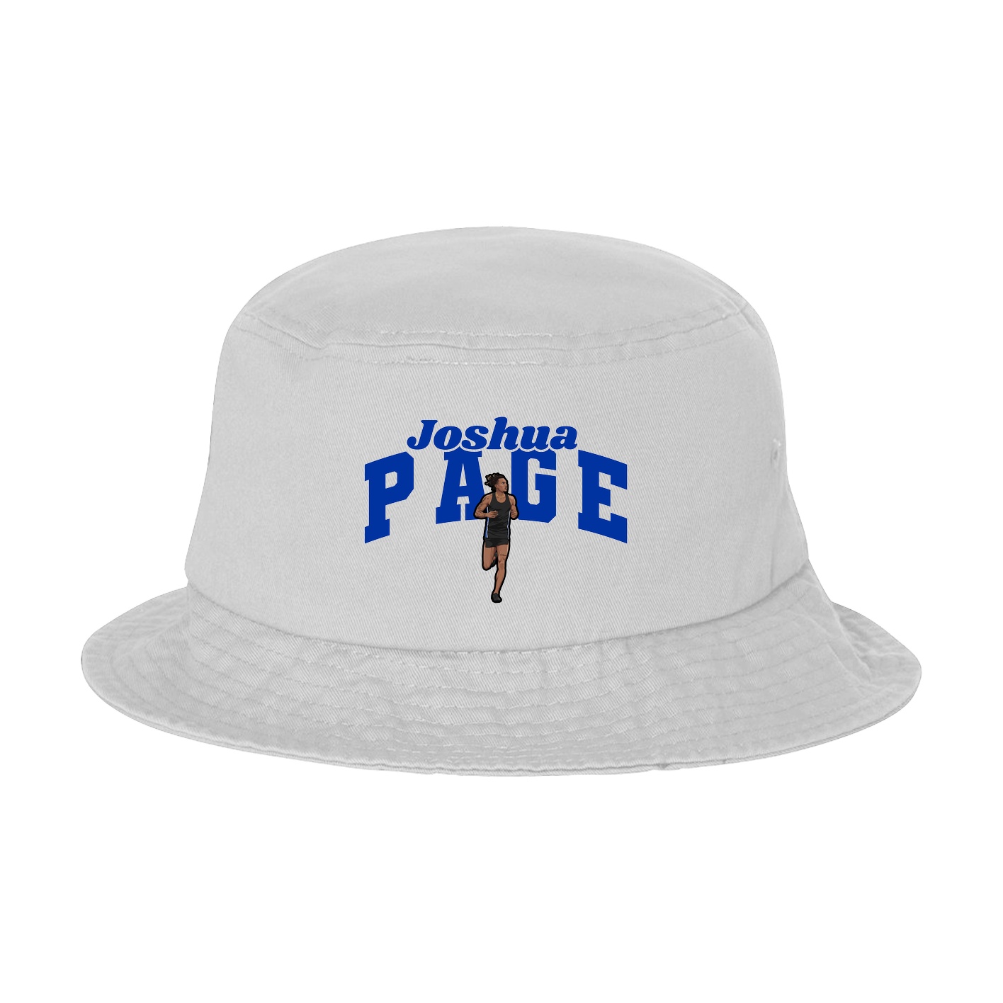Bucket Cap — Signature Arch in White