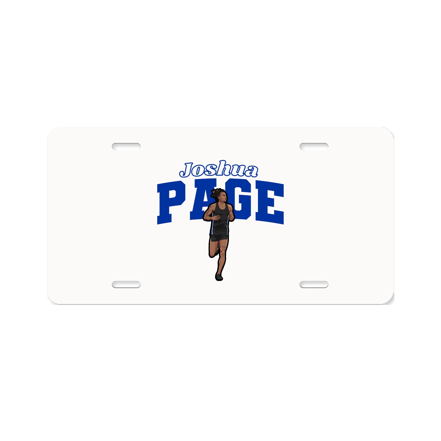 License Plate — Name Arch in Classic