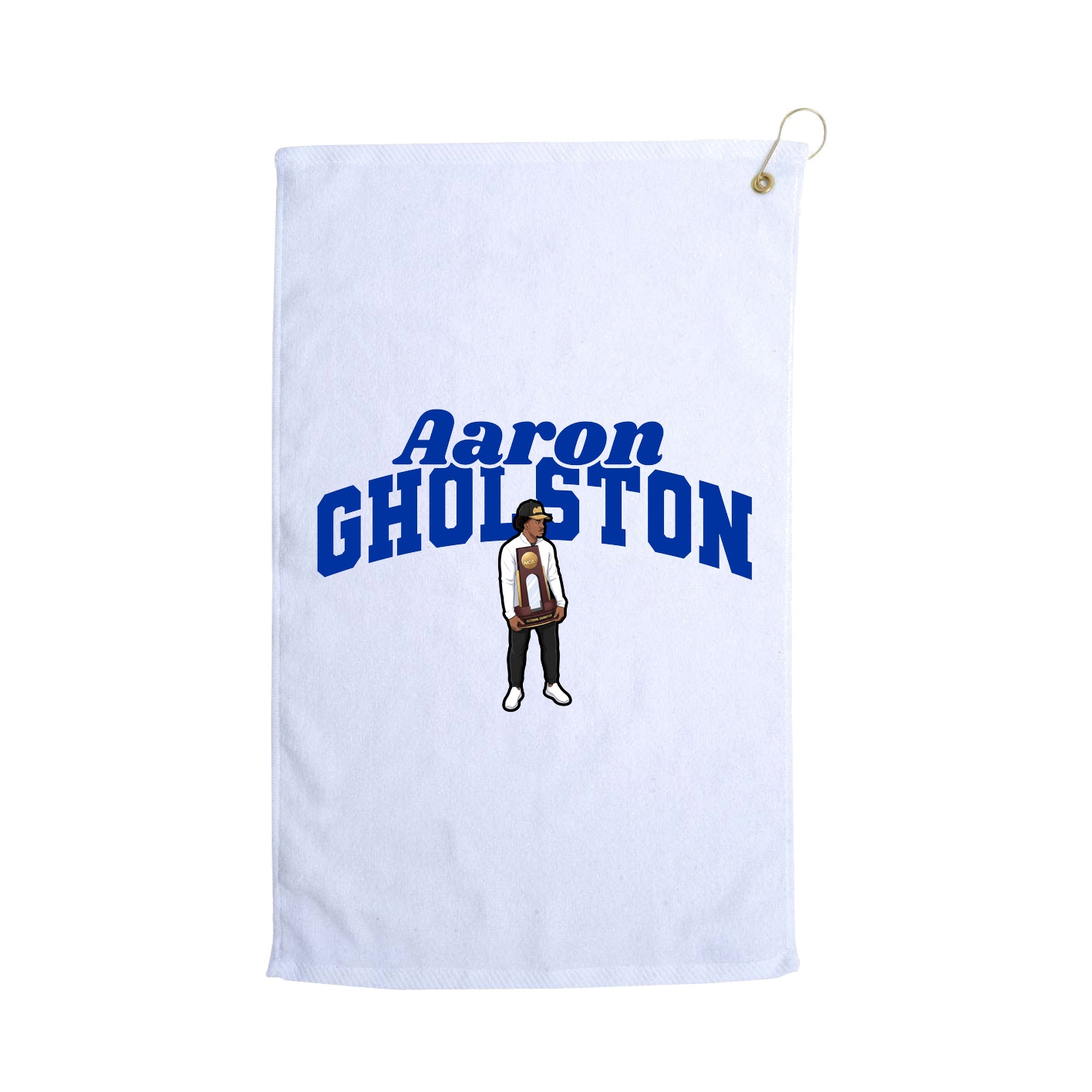 Golf Towel — Signature Arch in White