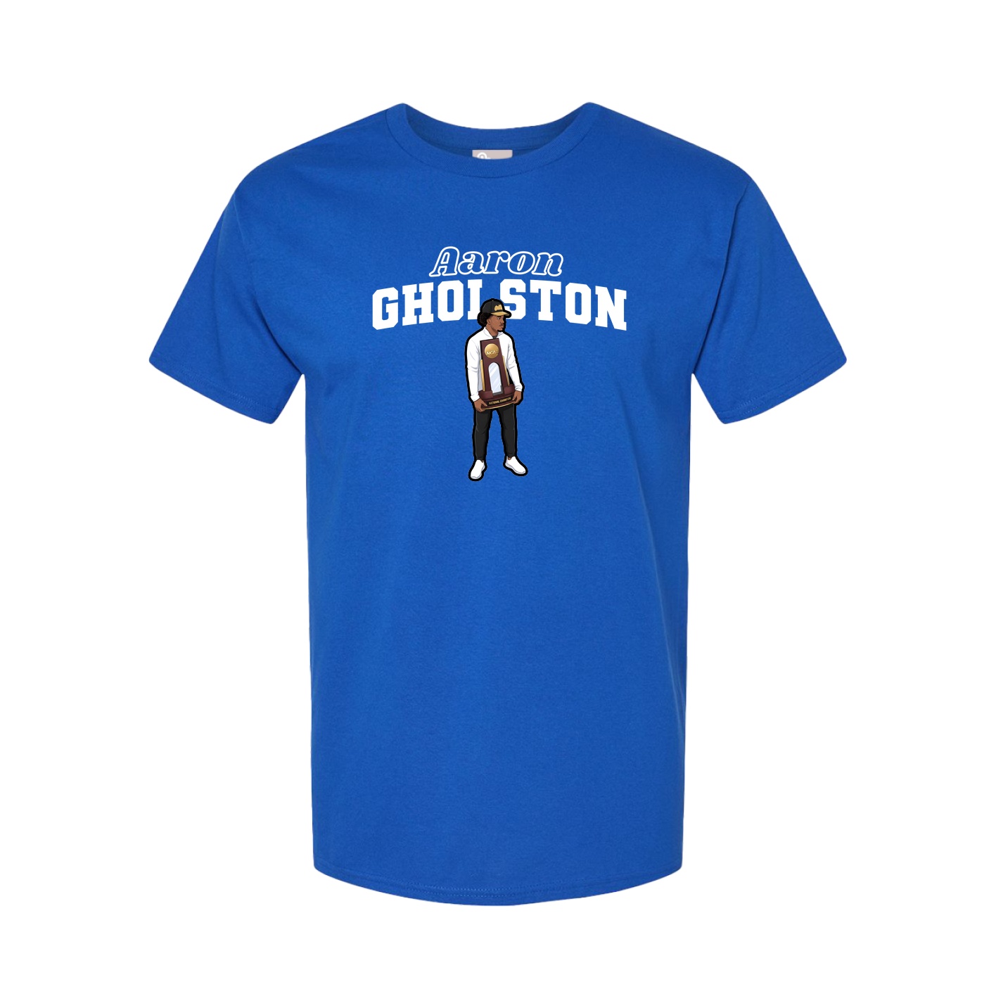 Youth Tee — Name Arch in Royal