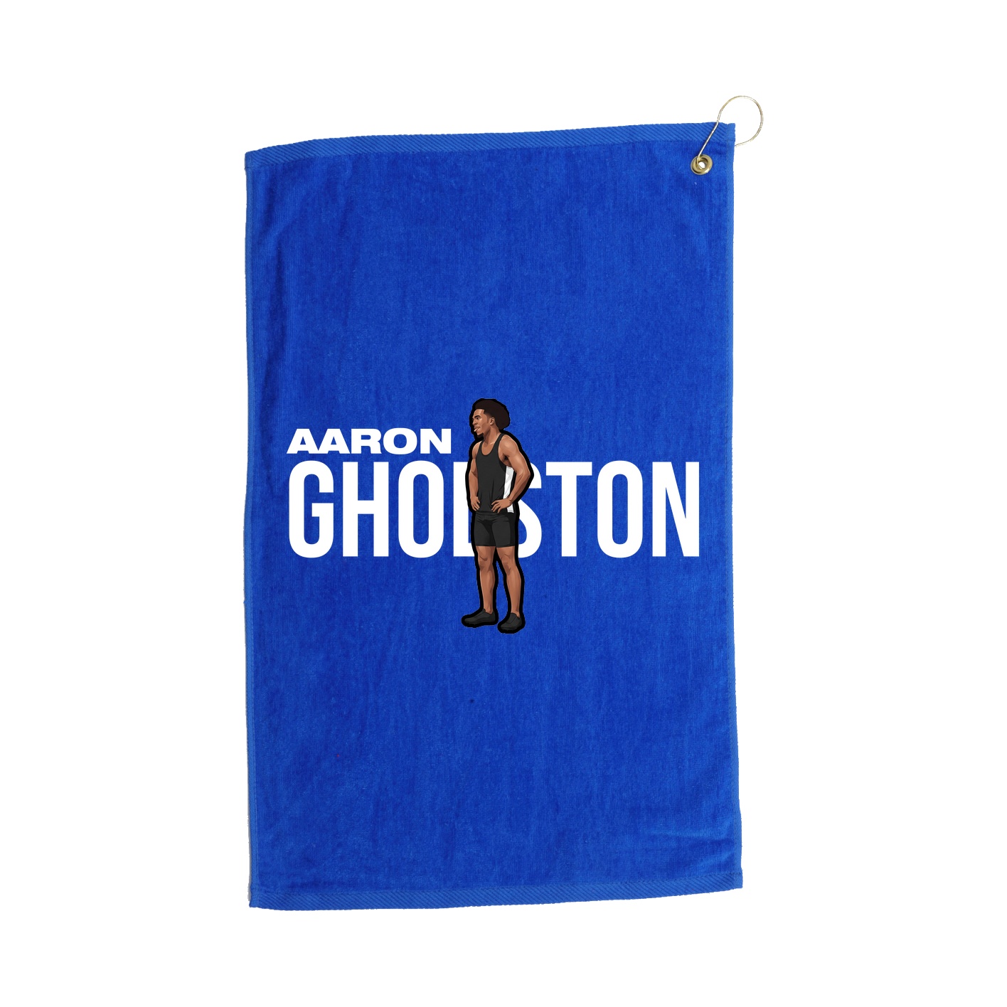 Golf Towel — Player Name in Royal