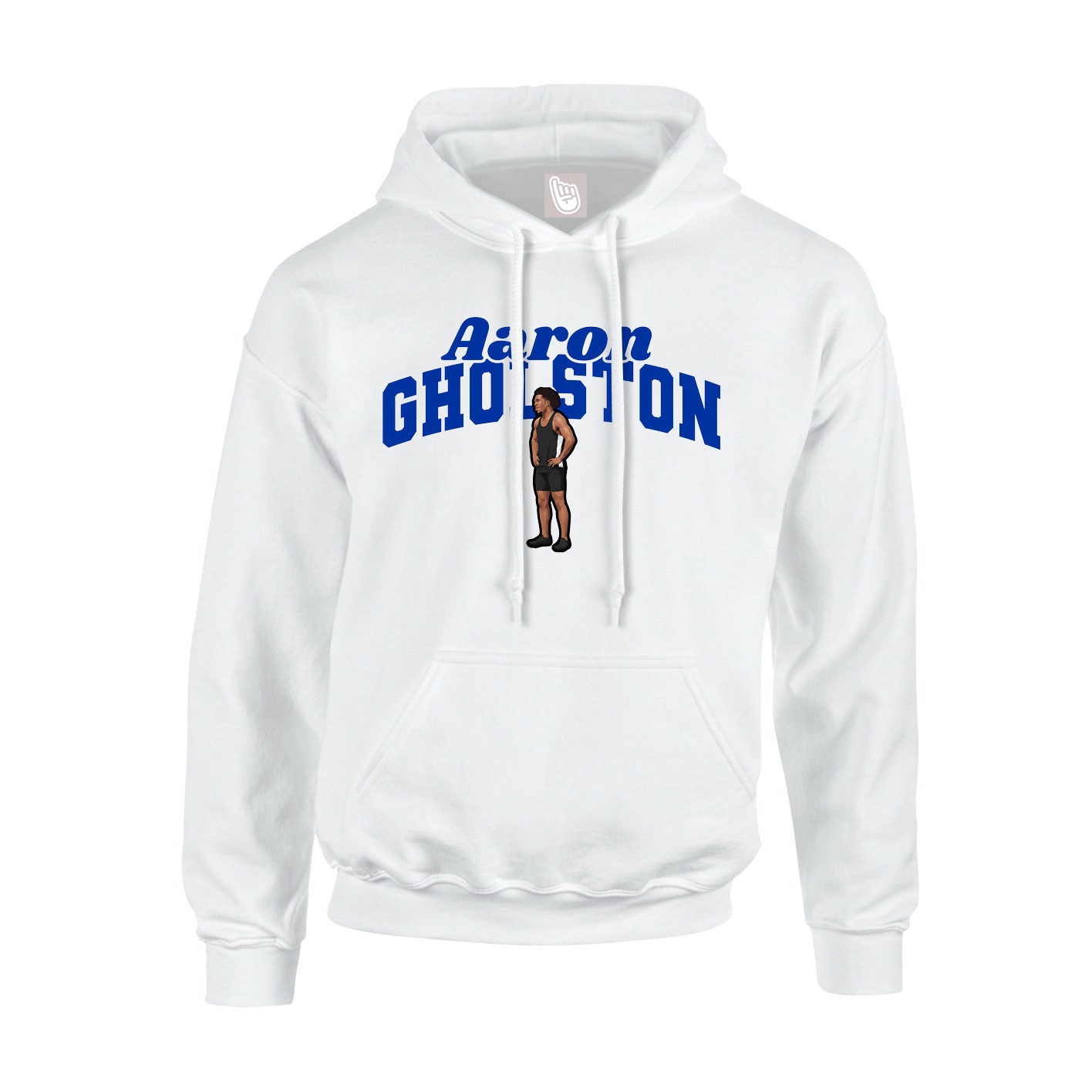 Youth Hoodie — Signature Arch in White
