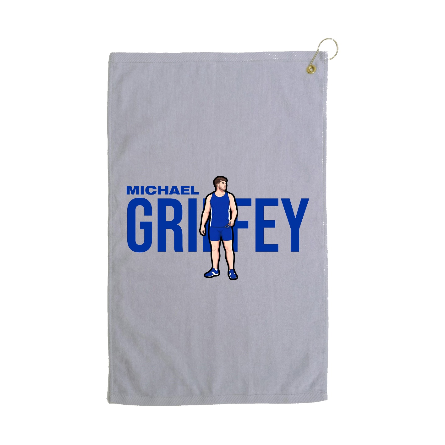 Golf Towel — Player Name in Grey