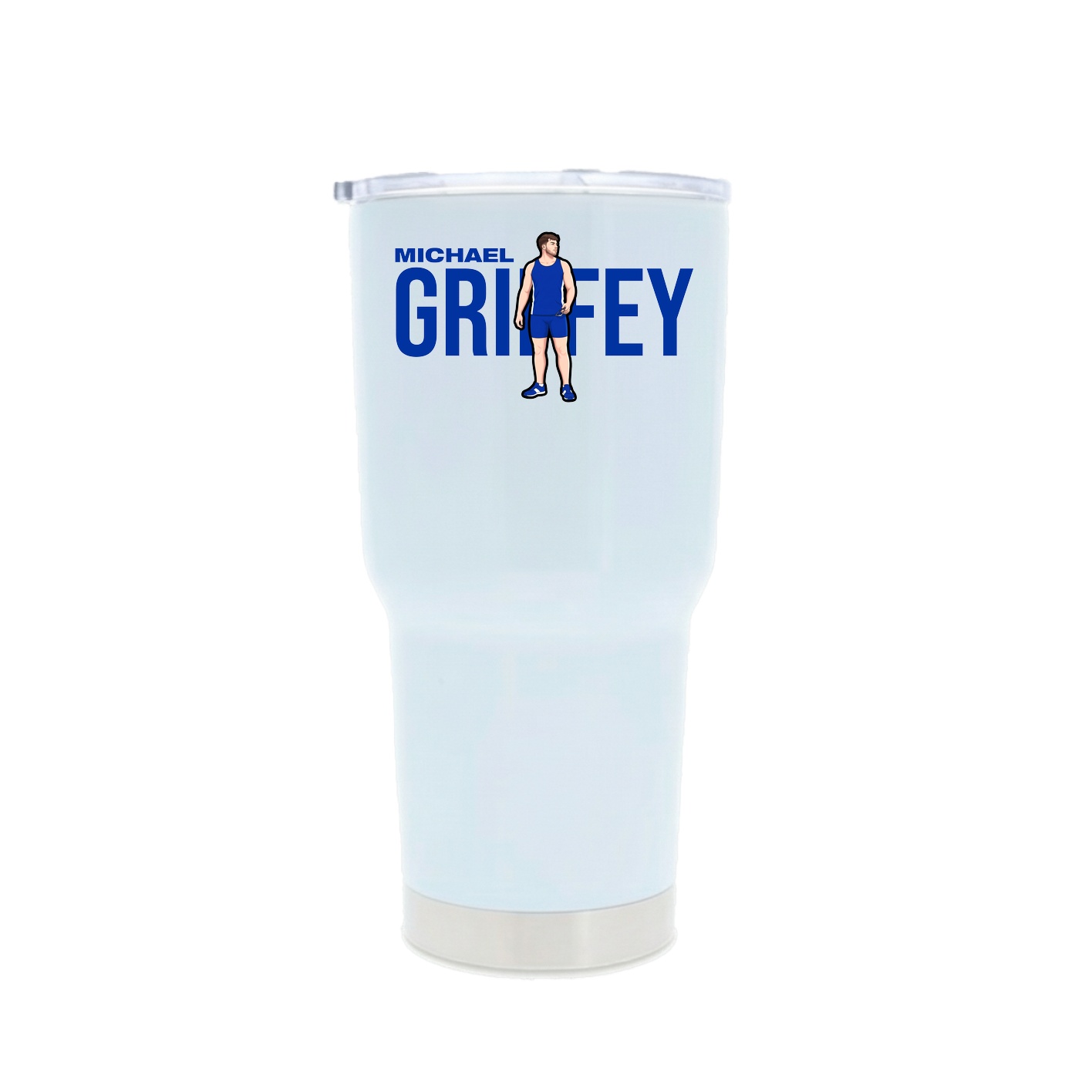 30oz Stainless Steel Tumbler — Player Name in White