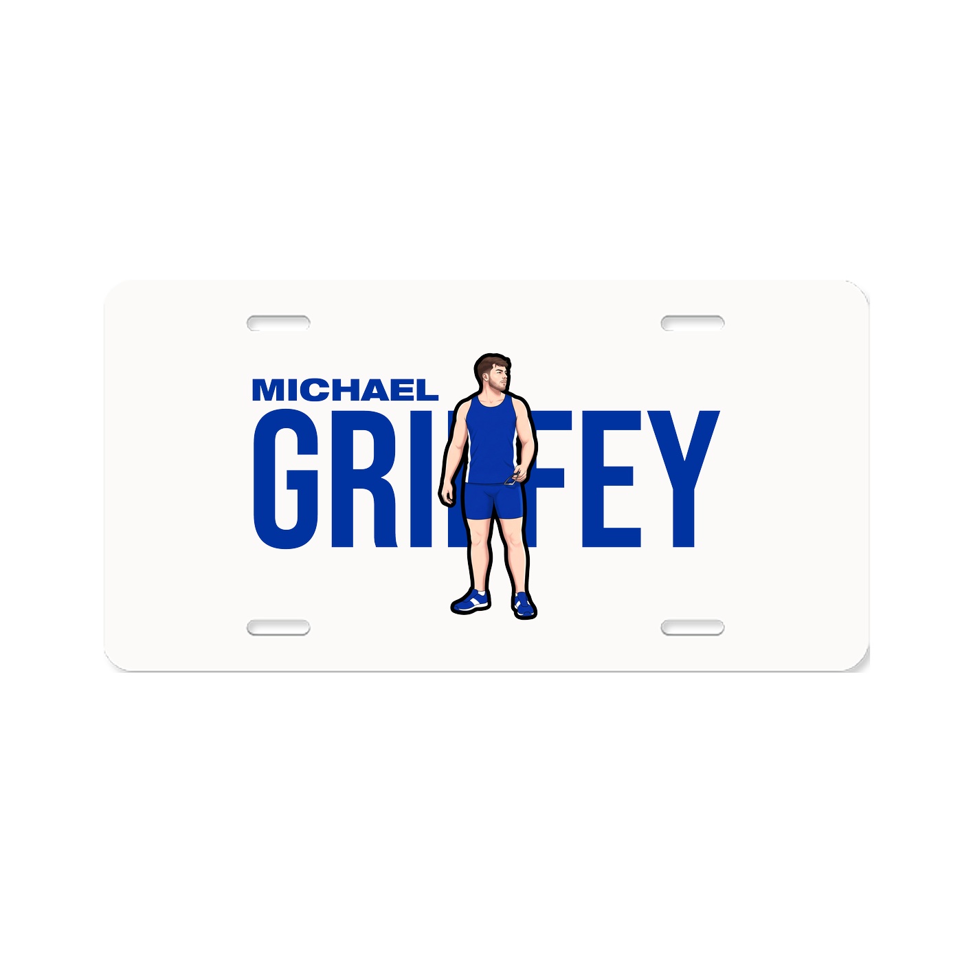 License Plate — Player Name in Classic