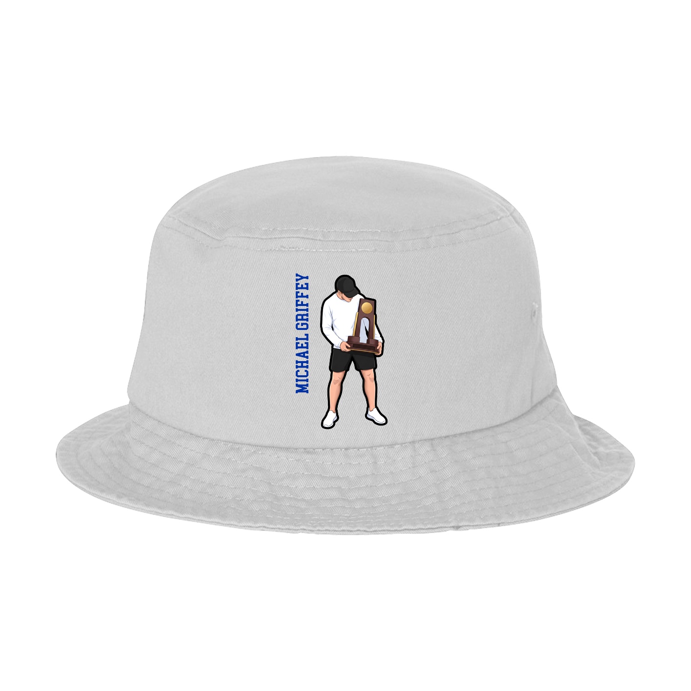 Bucket Cap — Name Vertical in White