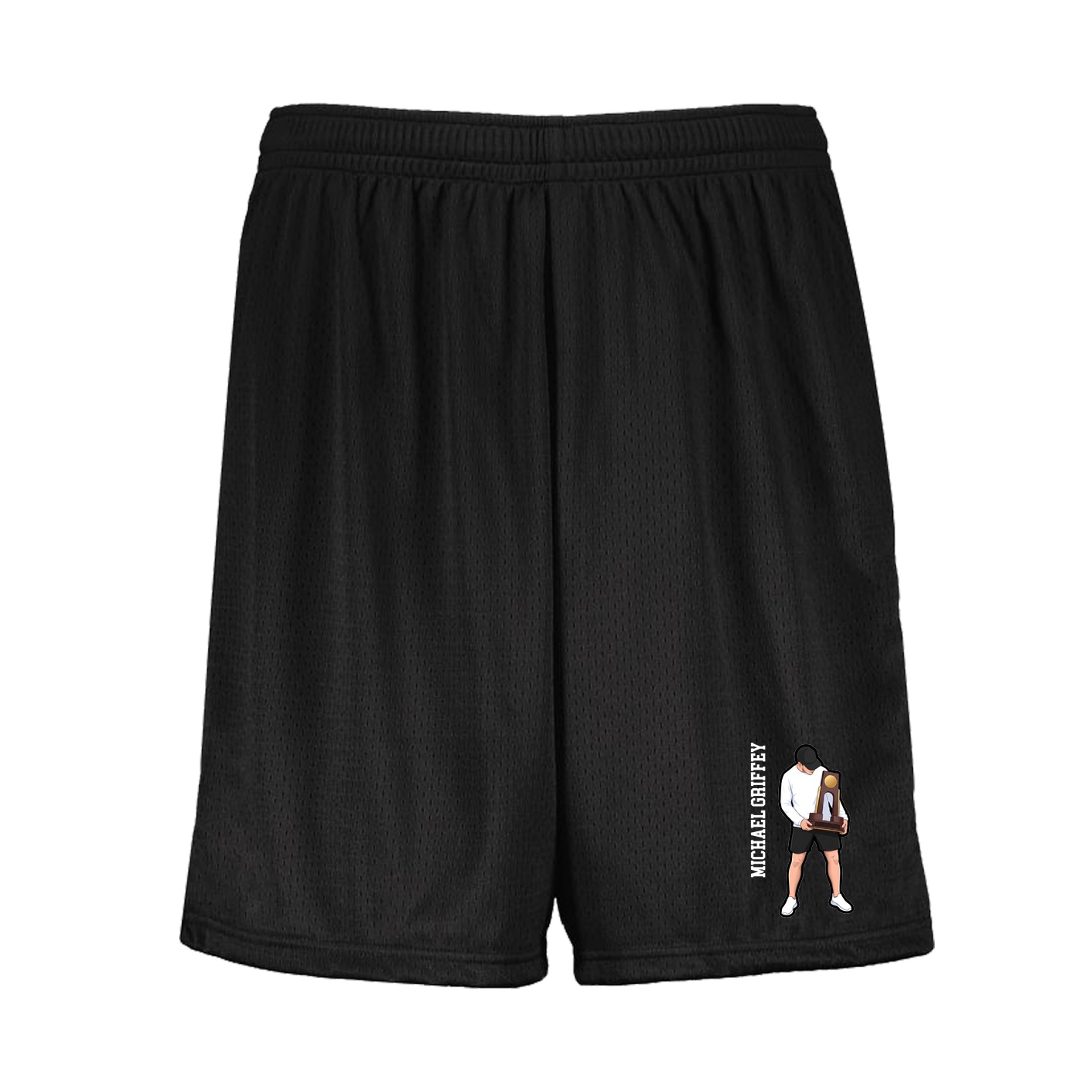 Shorts — Name Vertical in Black