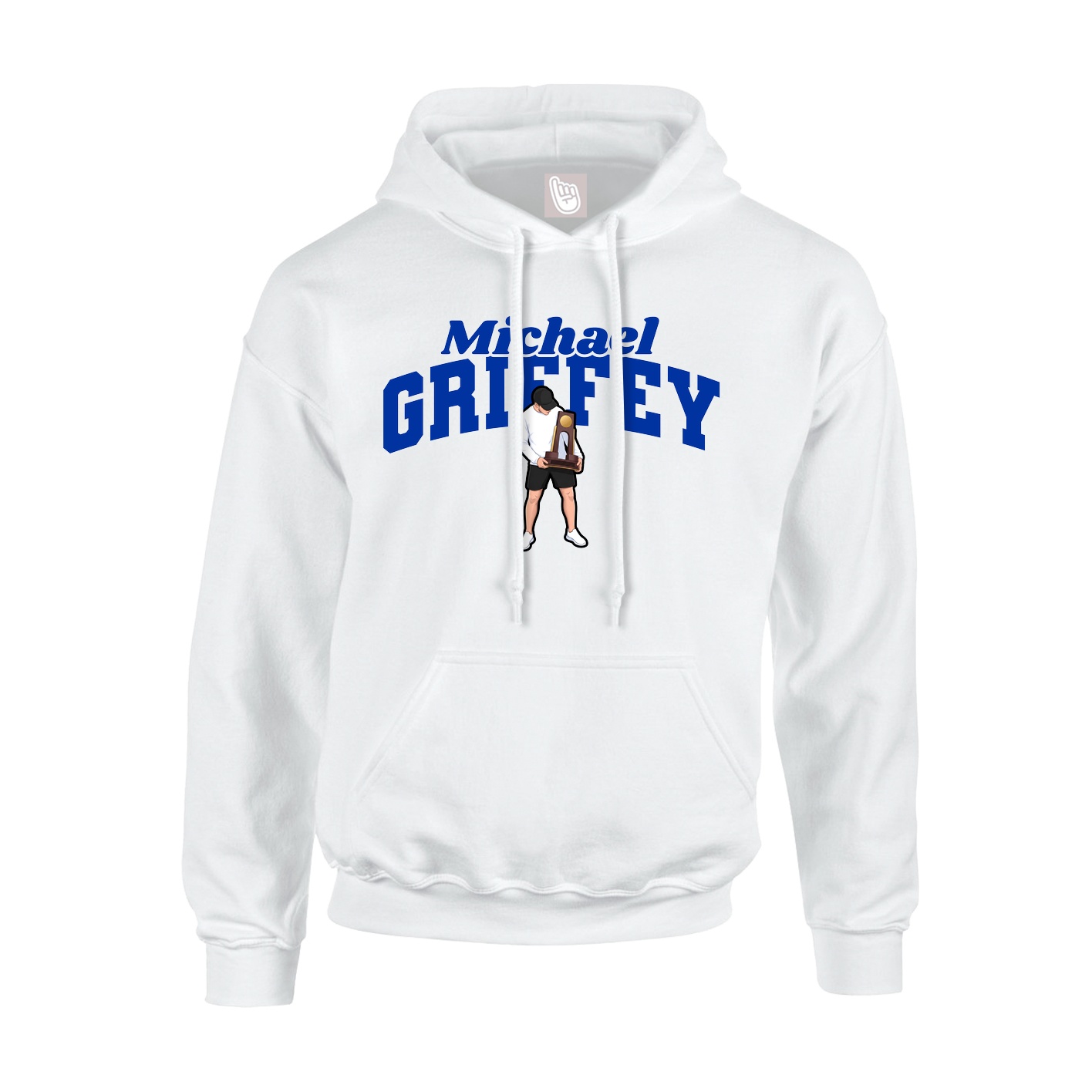 Hoodie — Signature Arch in White
