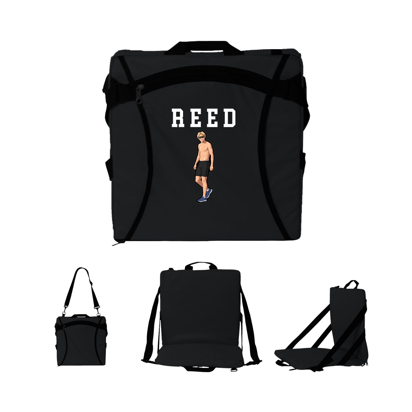 Folding Stadium Seat — Shirsey in Black