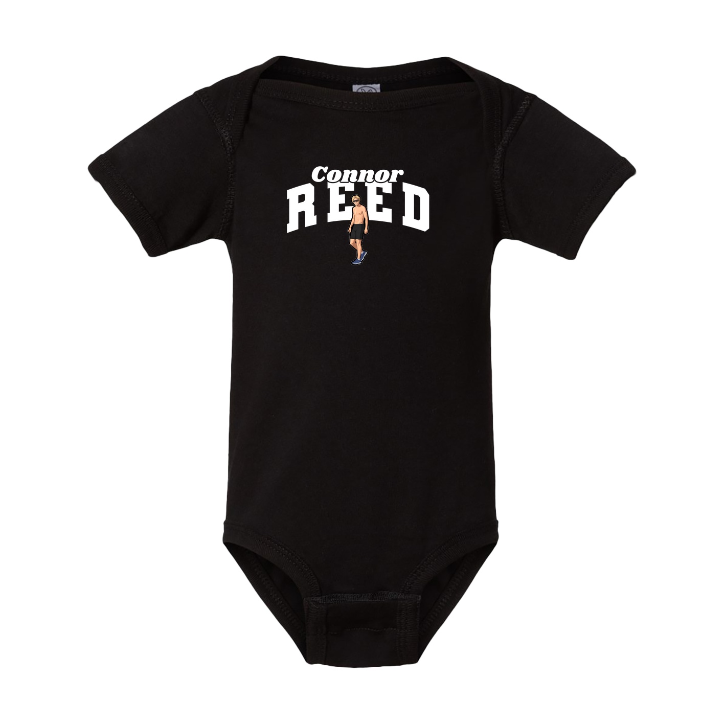 Baby Onesie — Signature Arch in Black
