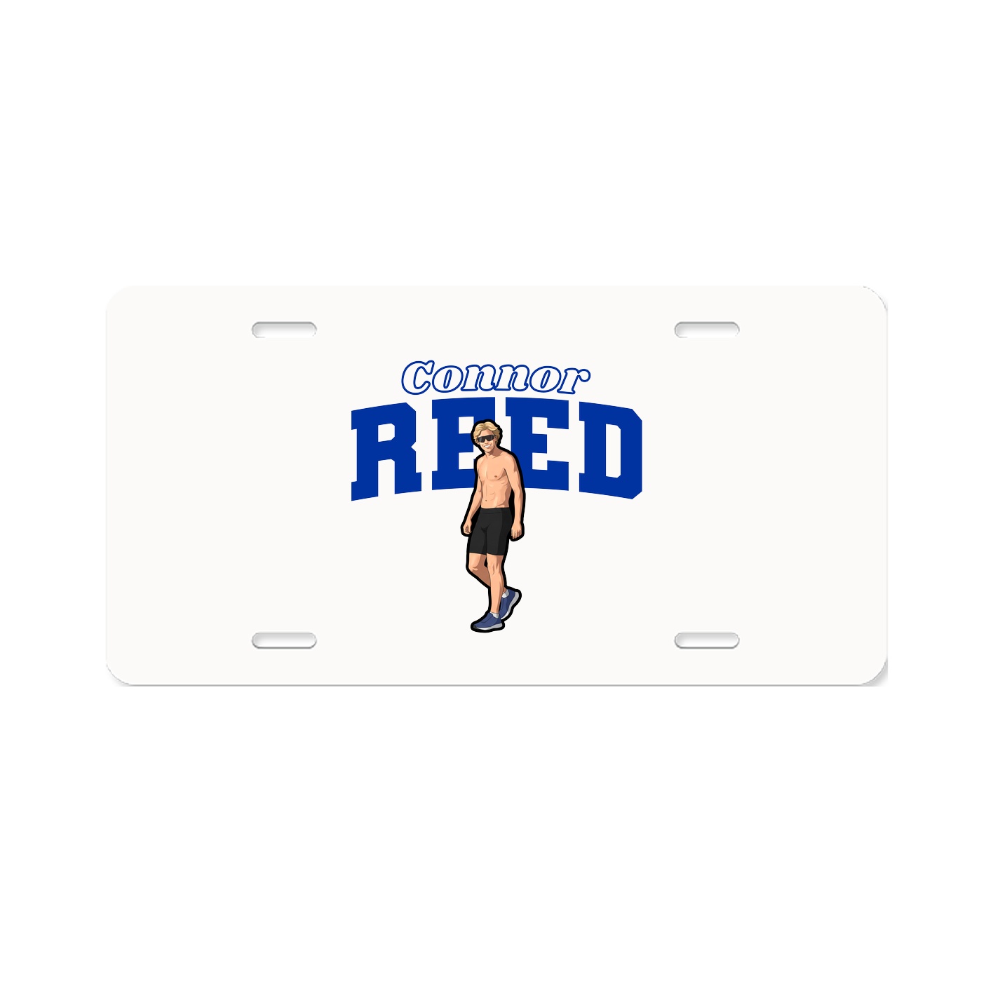 License Plate — Name Arch in Classic