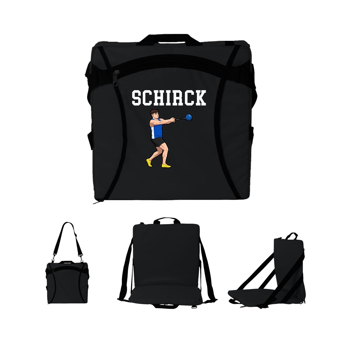 Folding Stadium Seat — Shirsey in Black