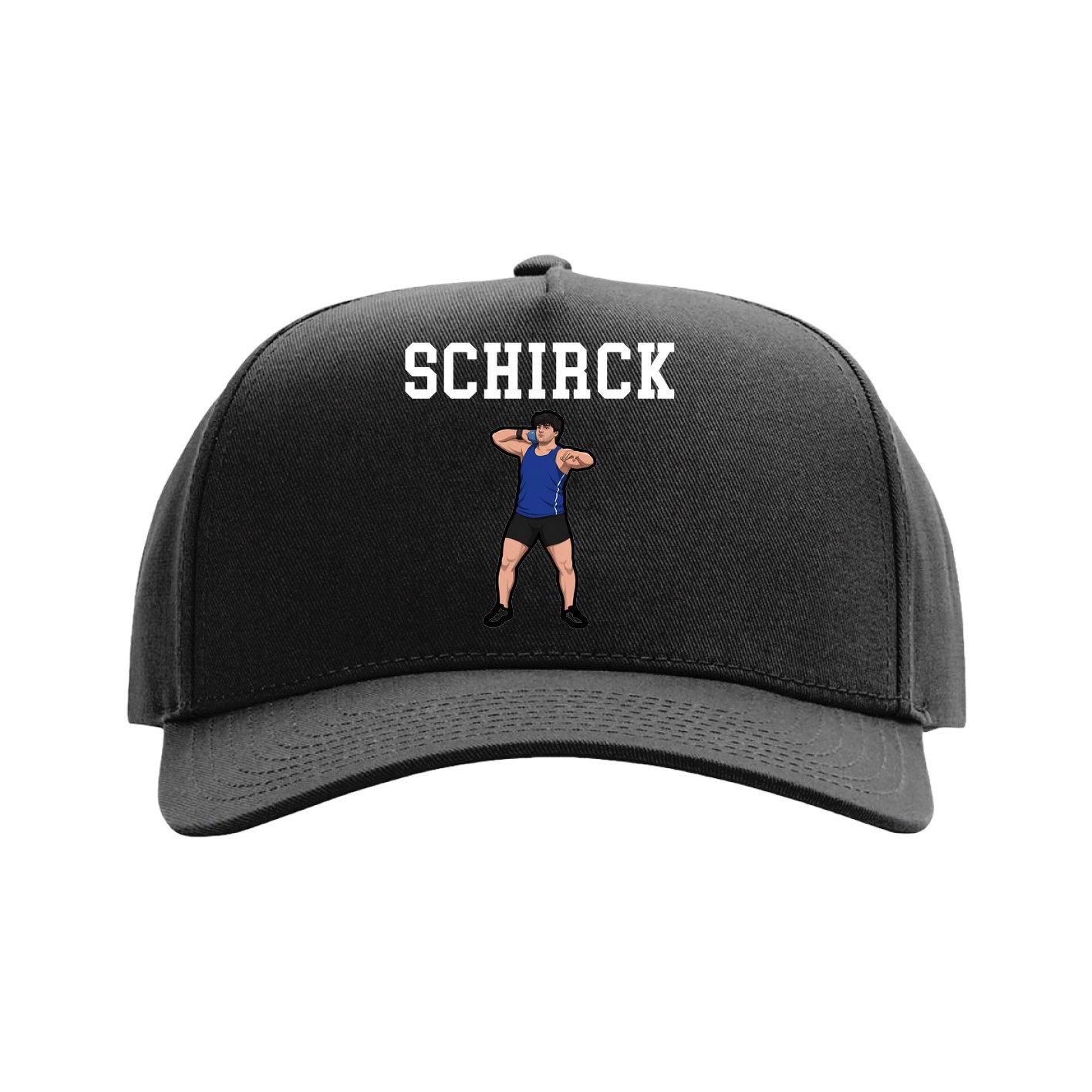 Full Fabric Five-Panel Champ Cap — Shirsey in Black