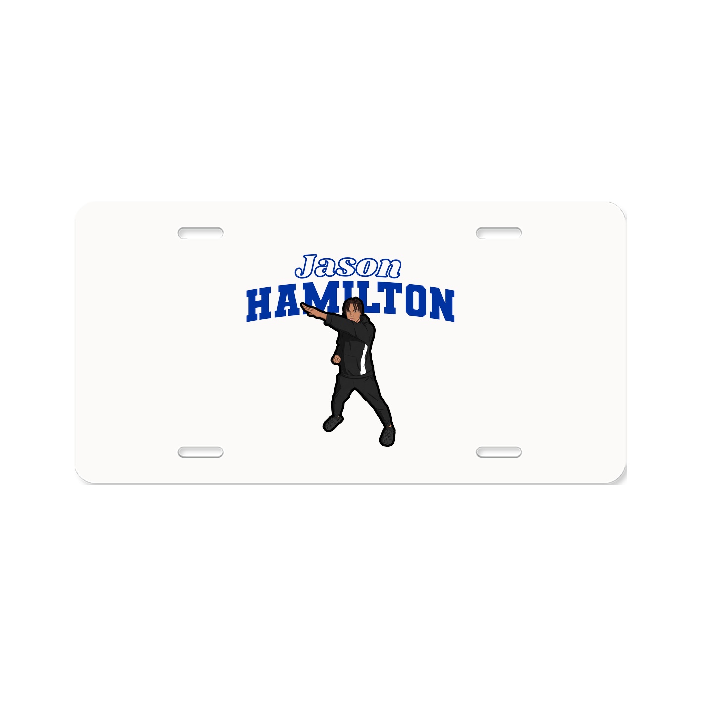 License Plate — Name Arch in Classic