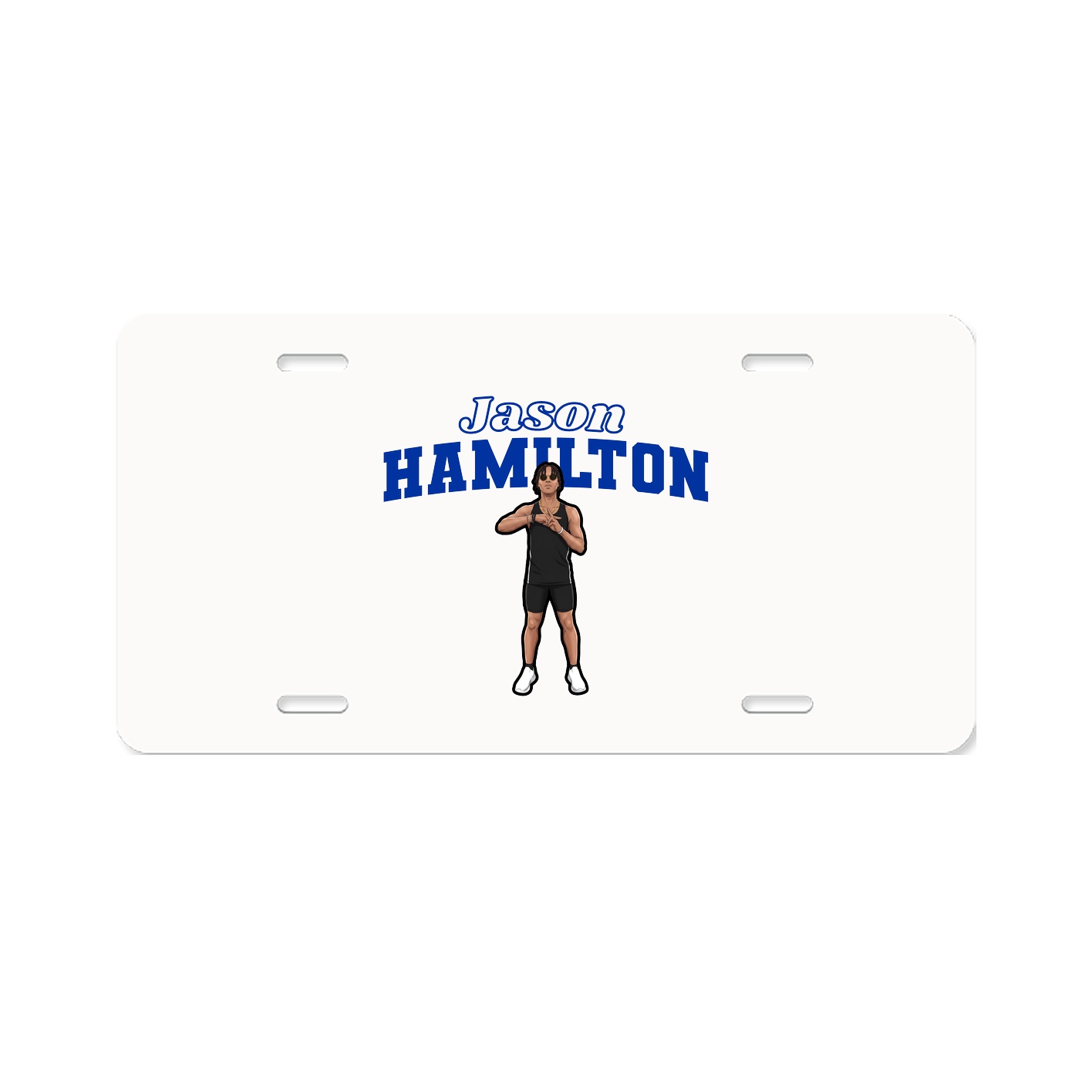 License Plate — Name Arch in Classic