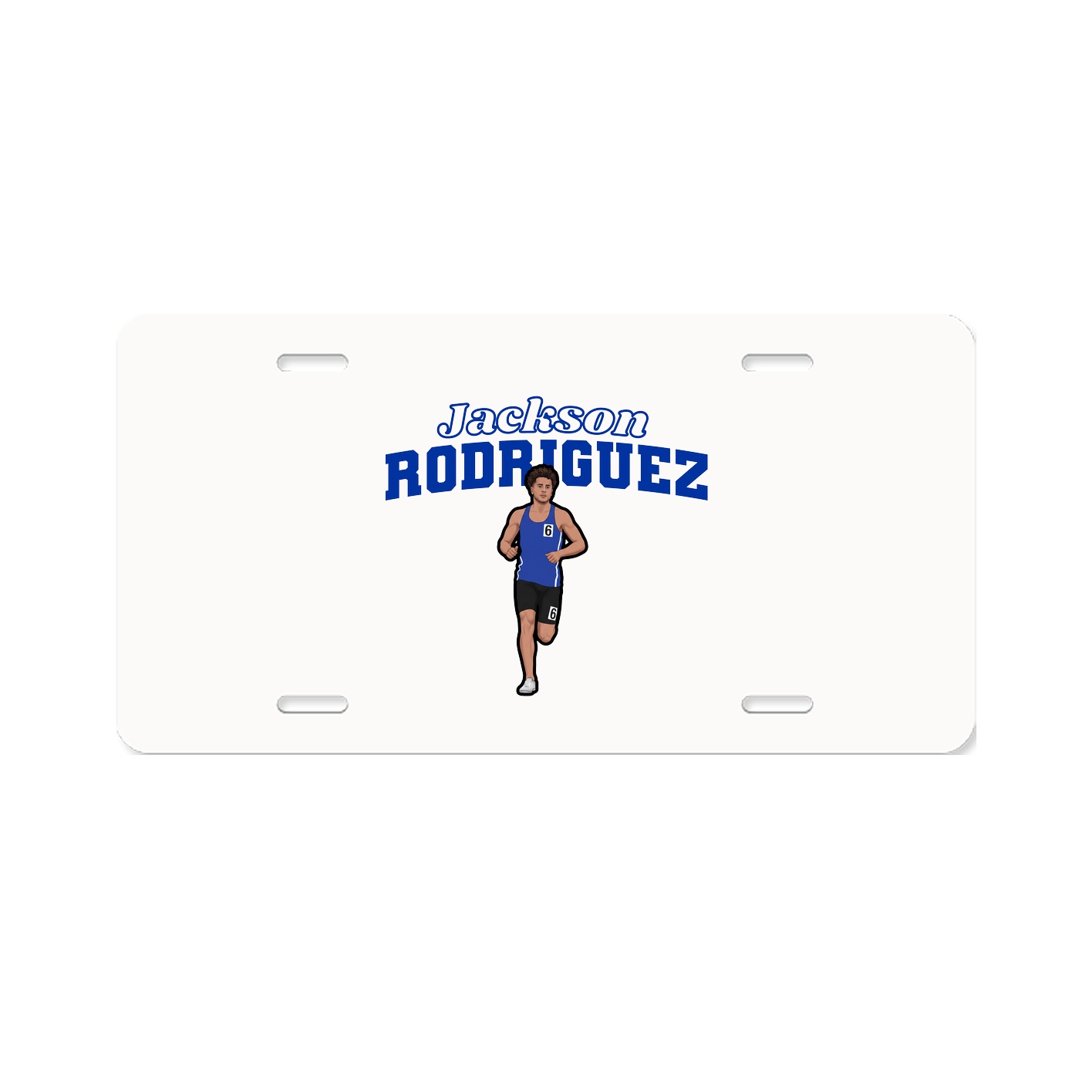 License Plate — Name Arch in Classic