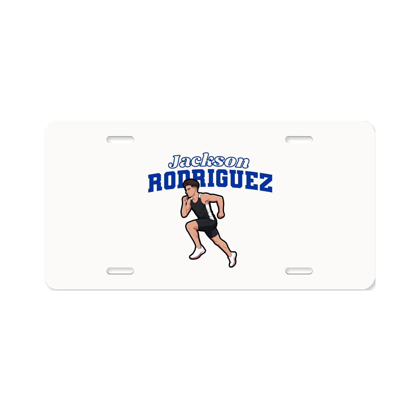 License Plate — Name Arch in Classic