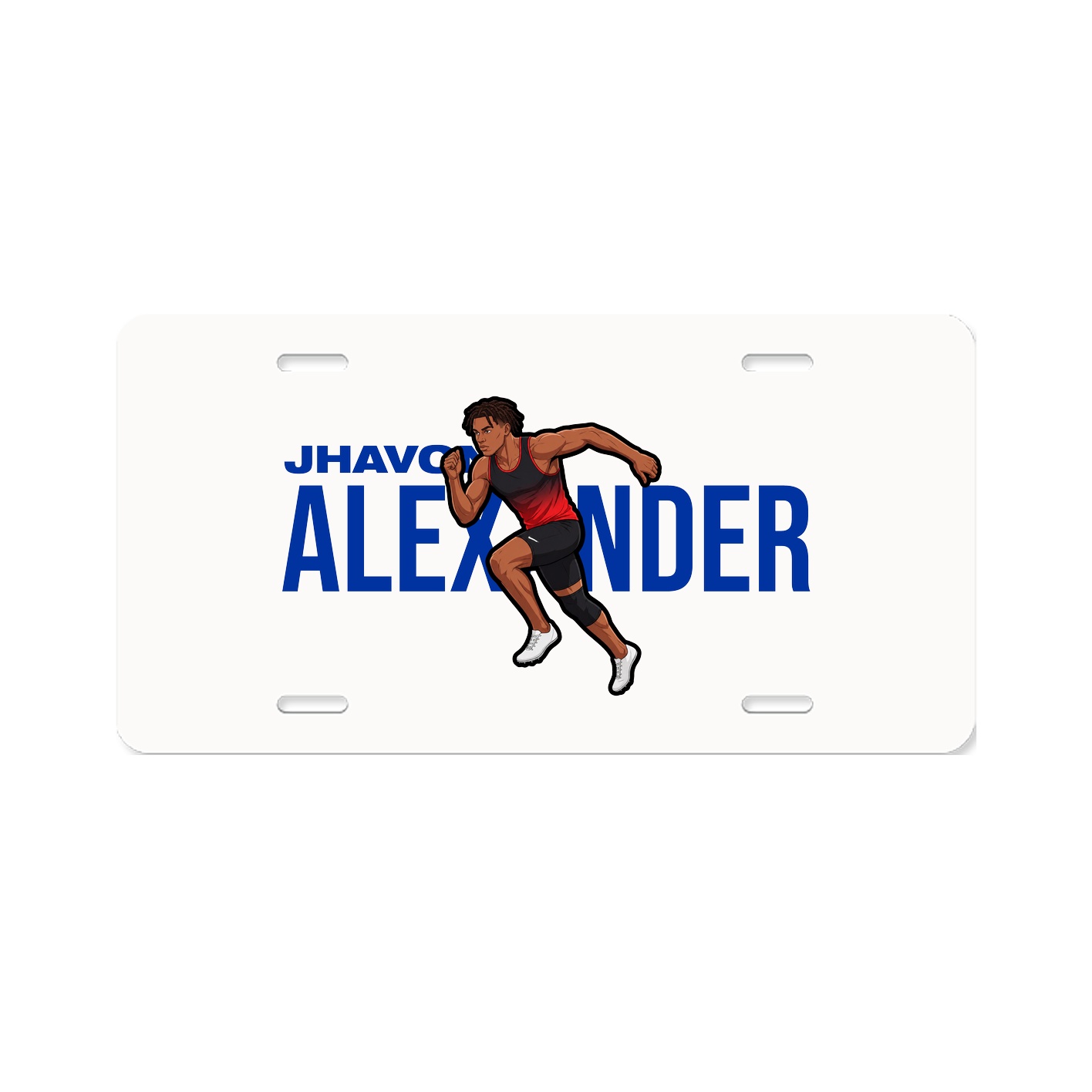 License Plate — Player Name in Classic