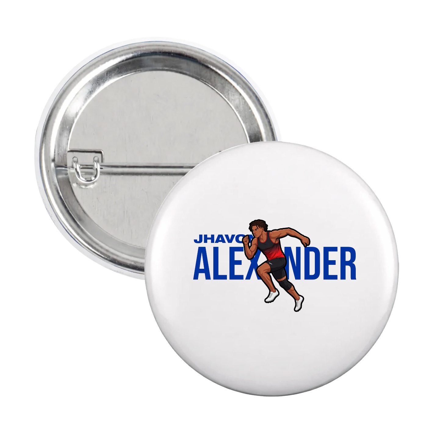 Game Day Button — Player Name in White