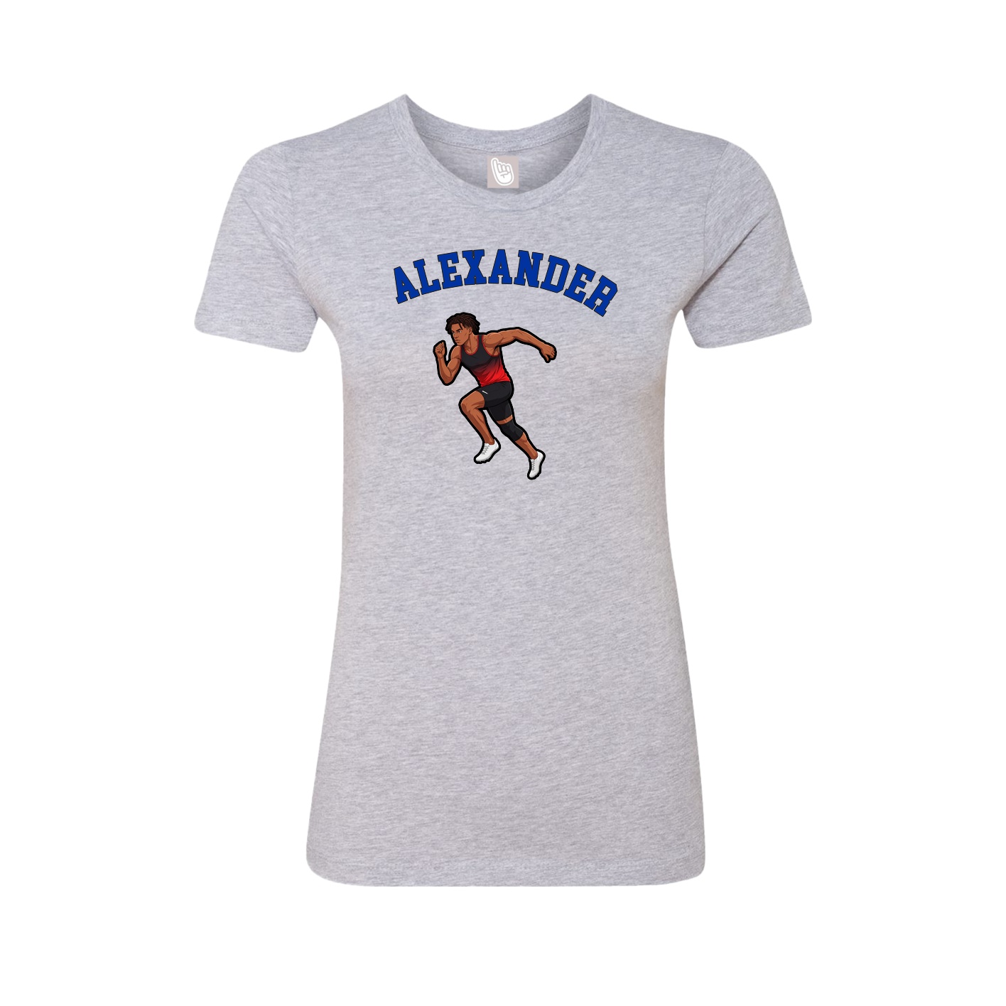 Fitted Women's Tee — Shirsey Arch in Grey