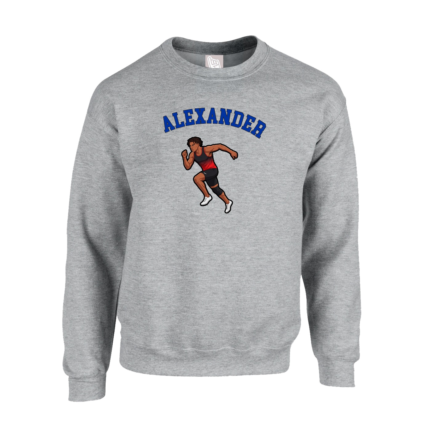 Fleece Crew — Shirsey Arch in Grey