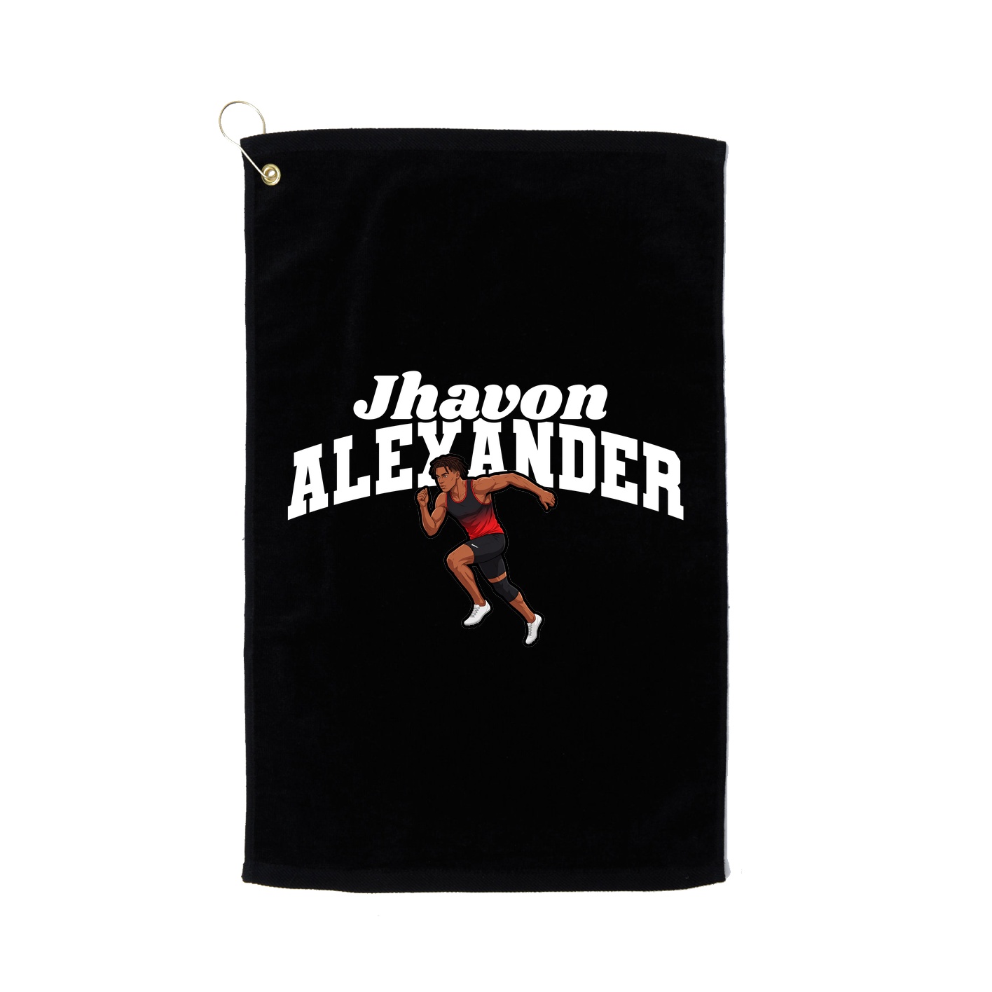 Golf Towel — Signature Arch in Black