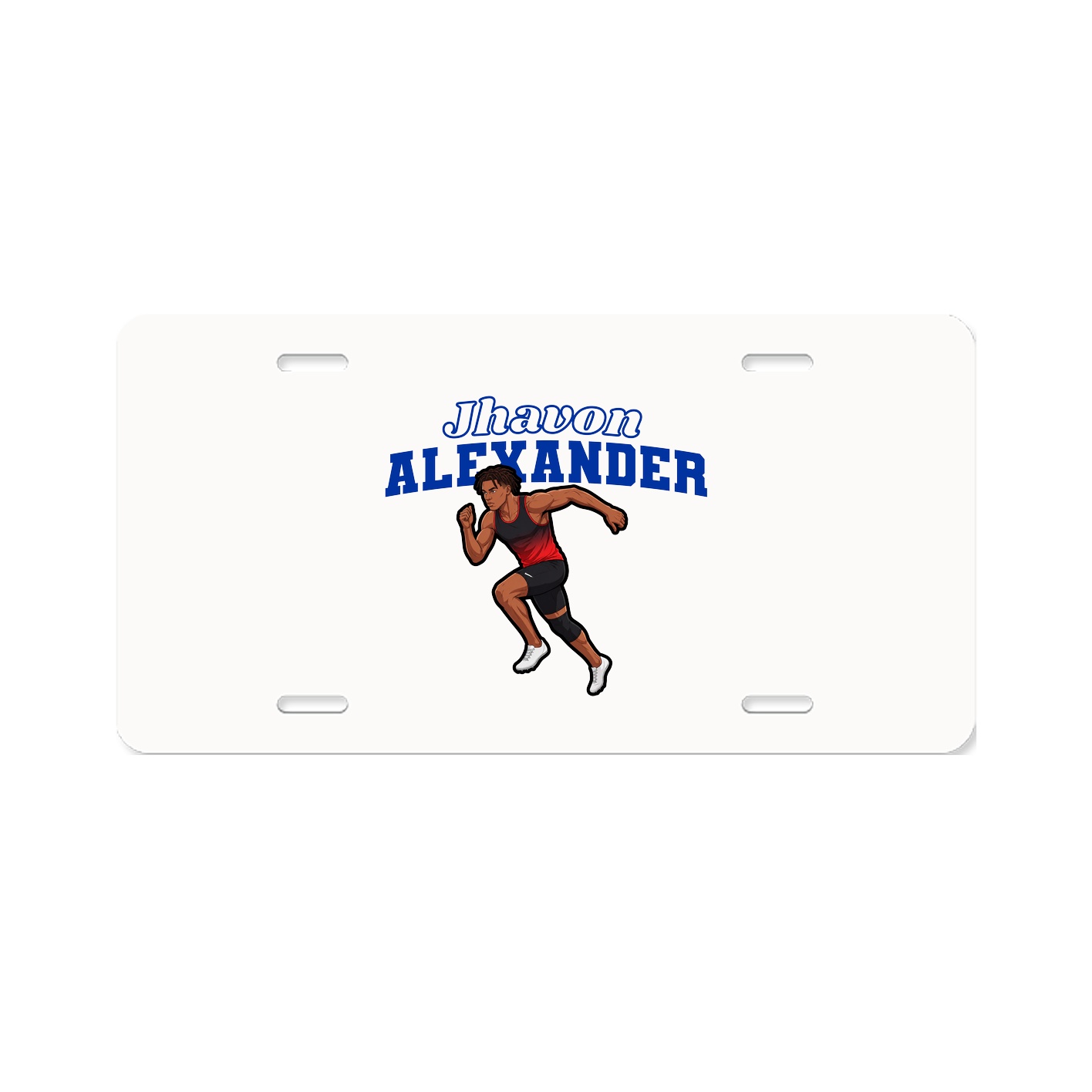 License Plate — Name Arch in Classic