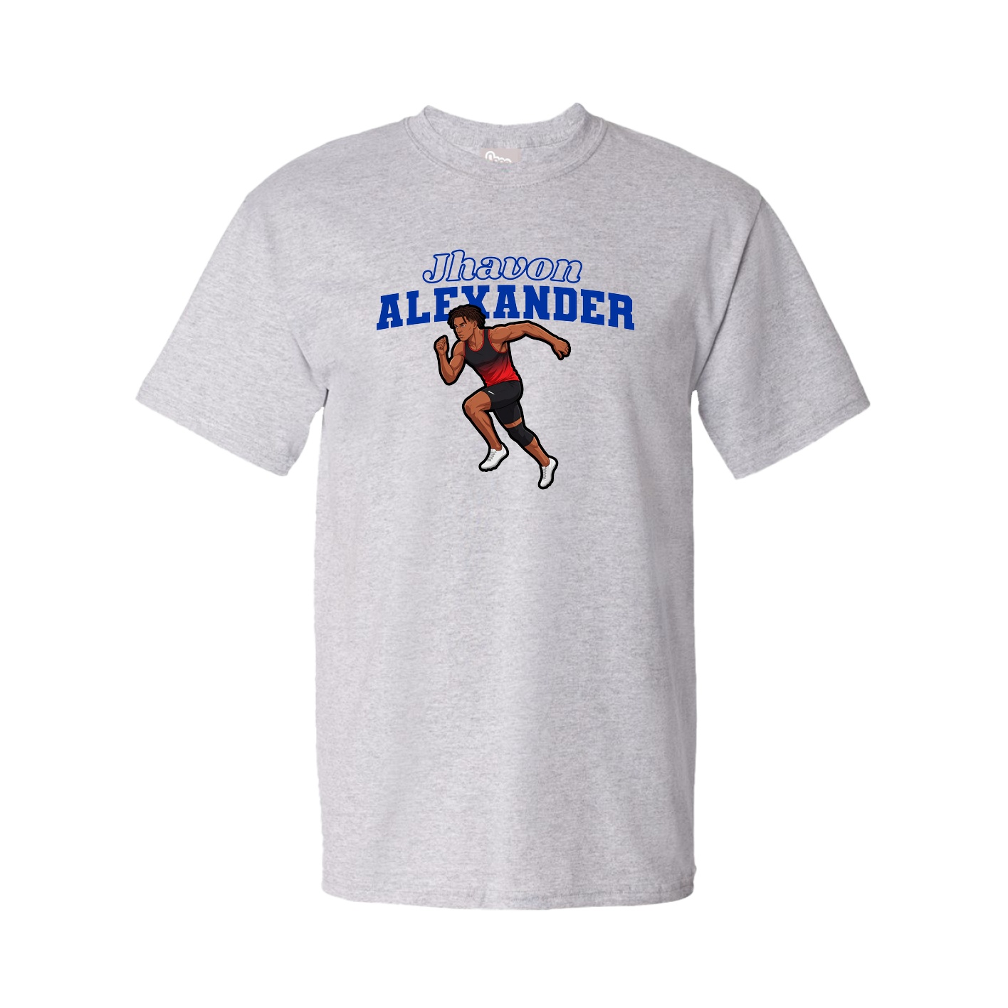 Youth Tee — Name Arch in Grey