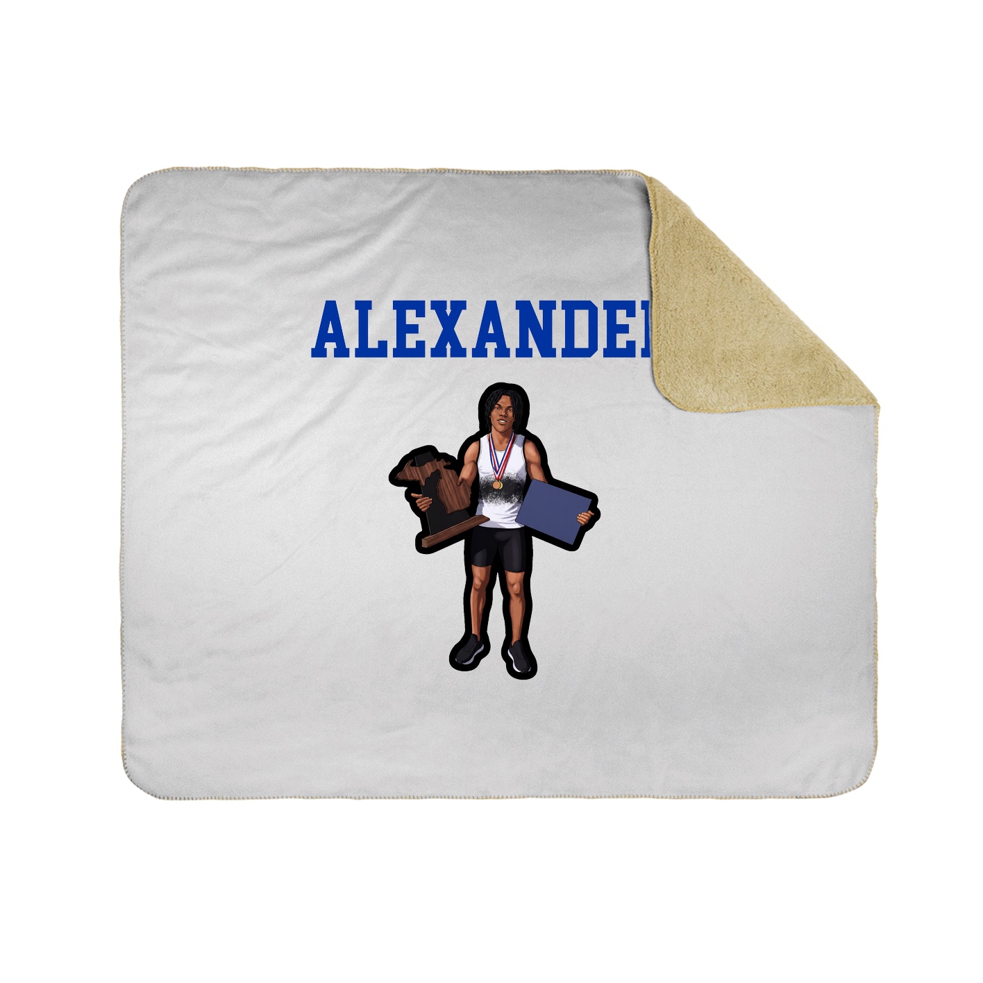 Throw Blanket — Shirsey in White