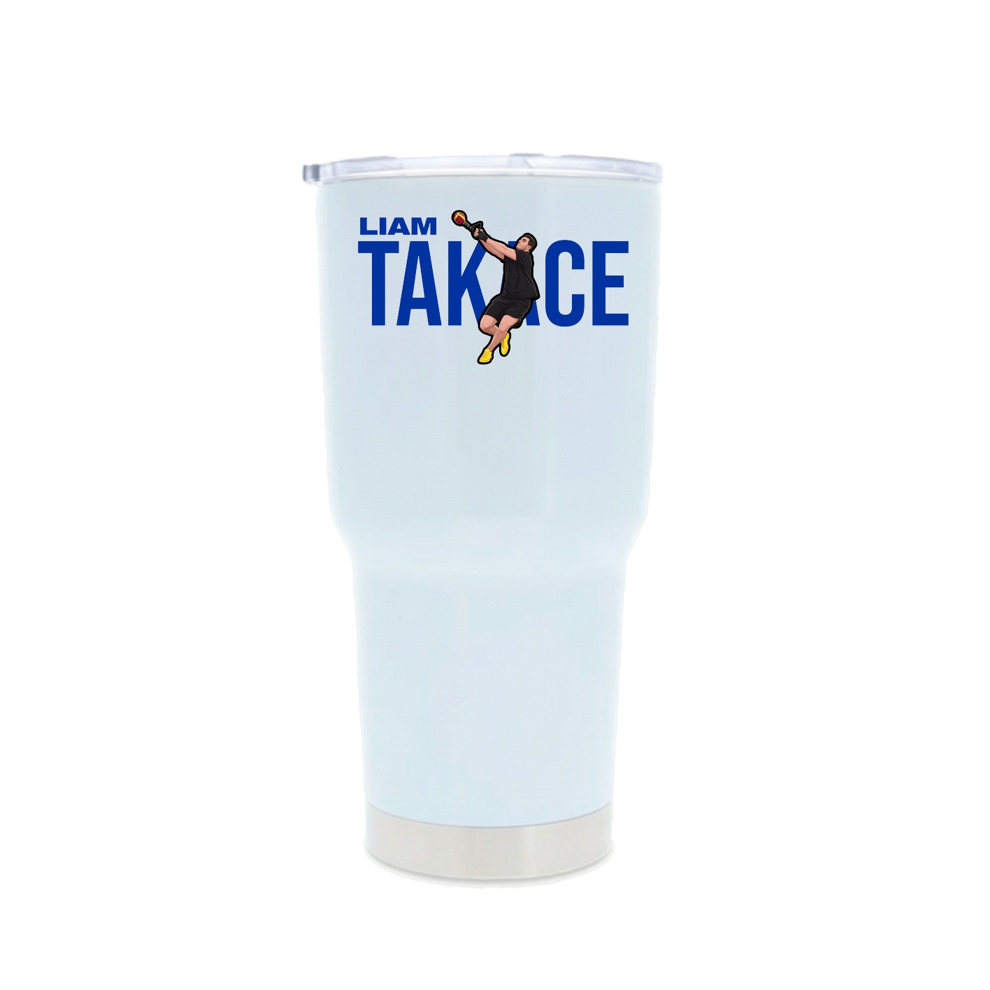 30oz Stainless Steel Tumbler — Player Name in White