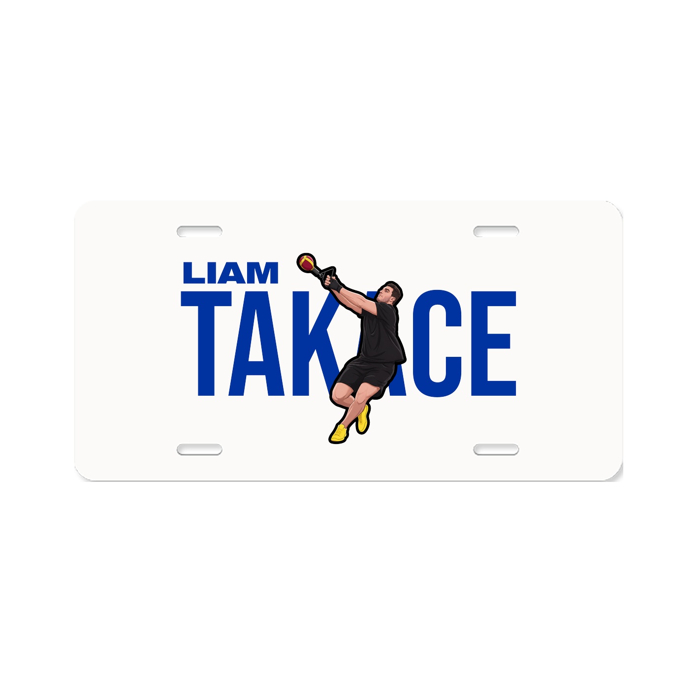 License Plate — Player Name in Classic