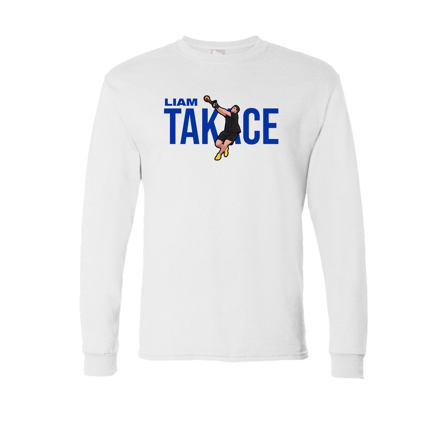 Long Sleeve Tee — Player Name in White