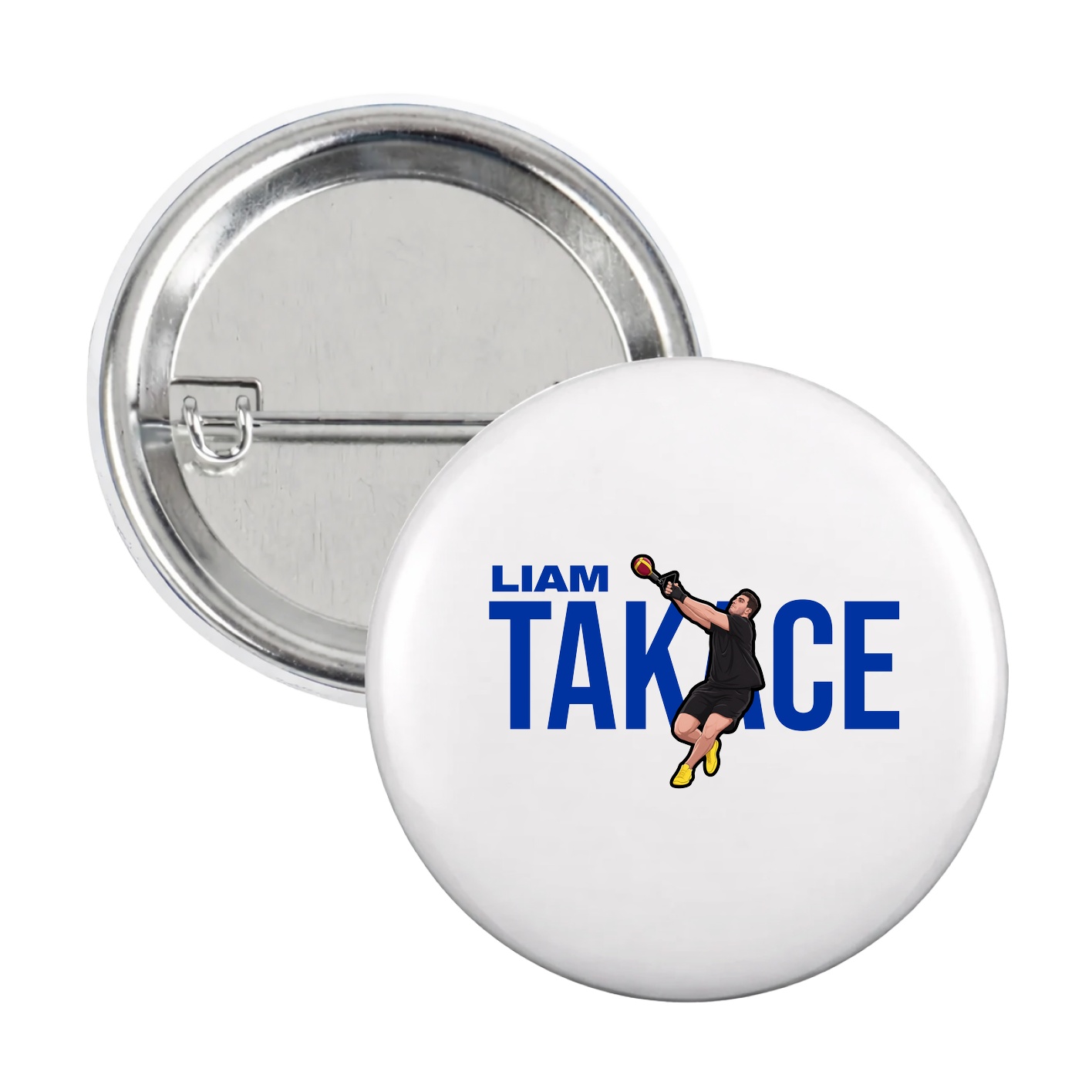 Game Day Button — Player Name in White