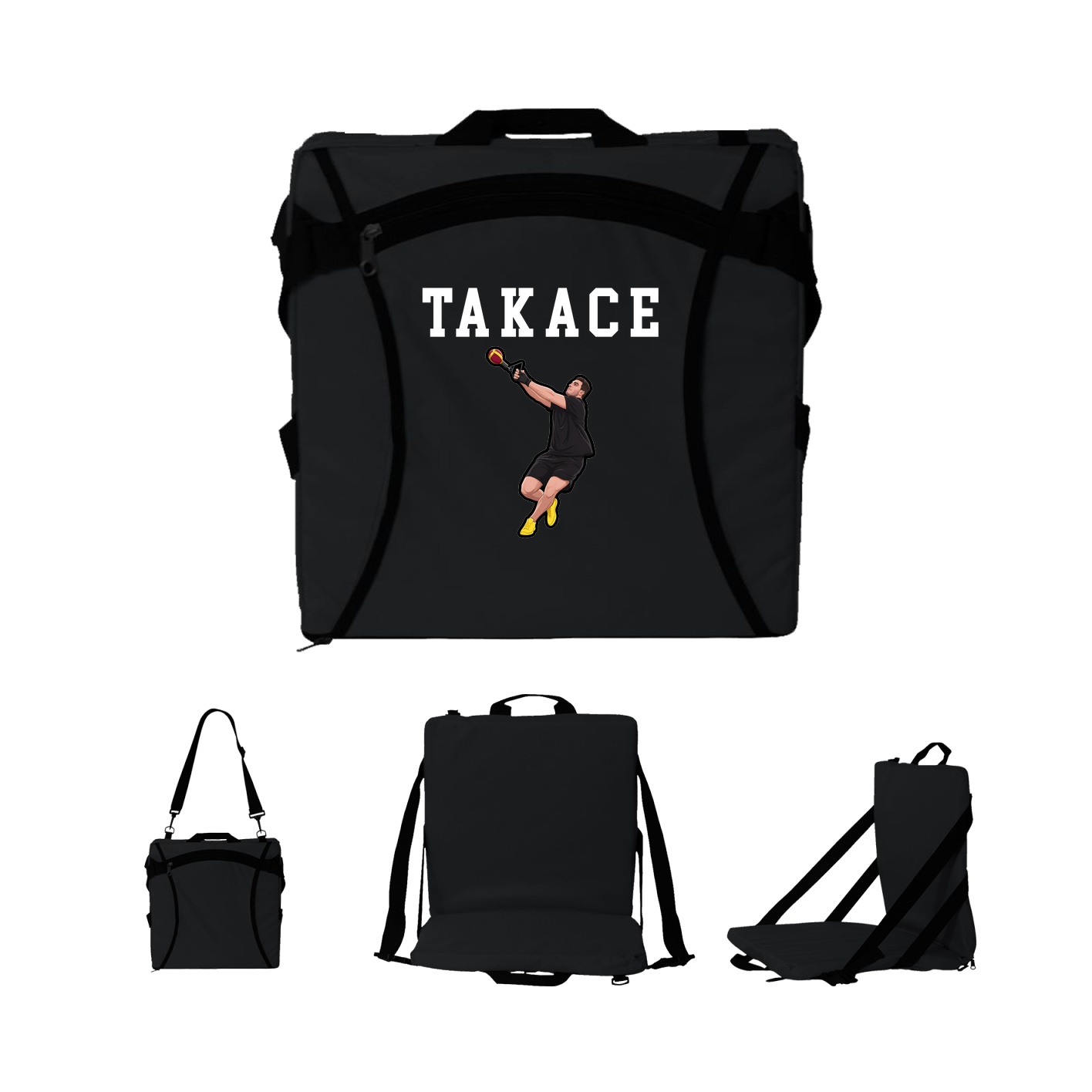 Folding Stadium Seat — Shirsey in Black