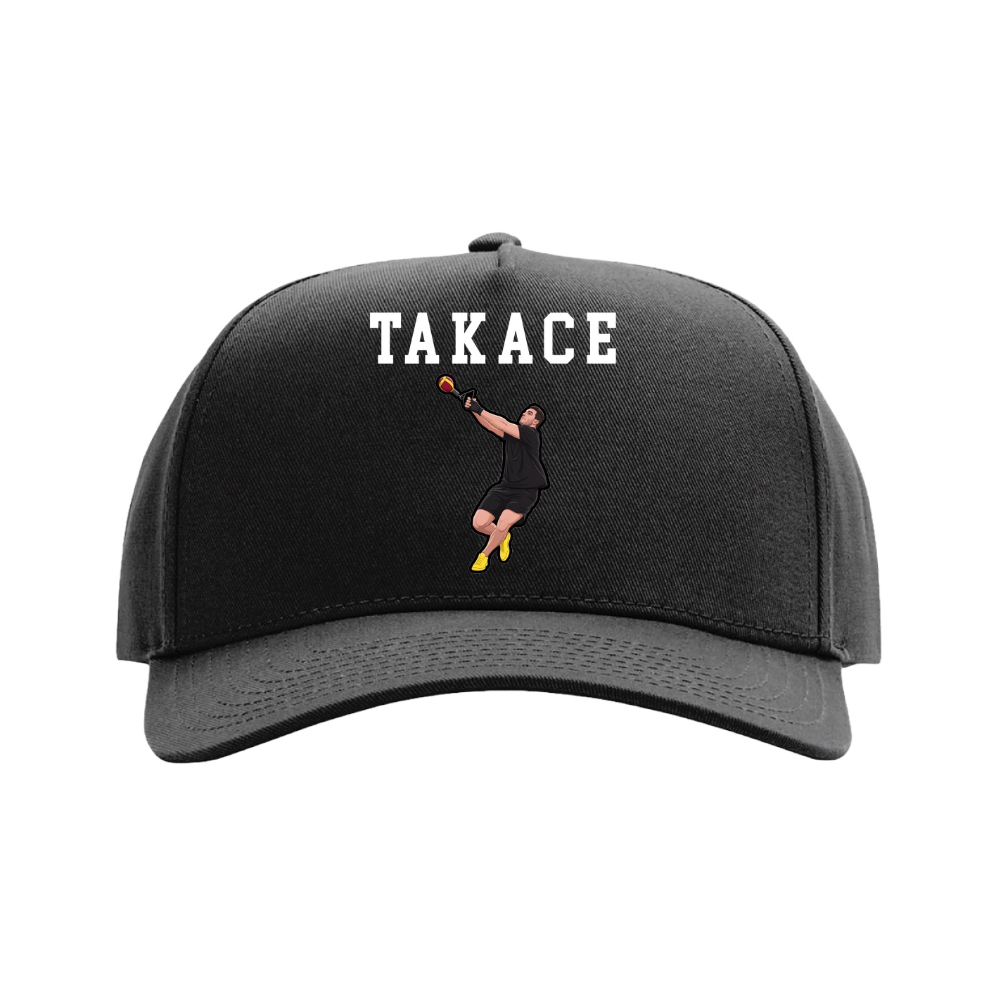 Full Fabric Five-Panel Champ Cap — Shirsey in Black